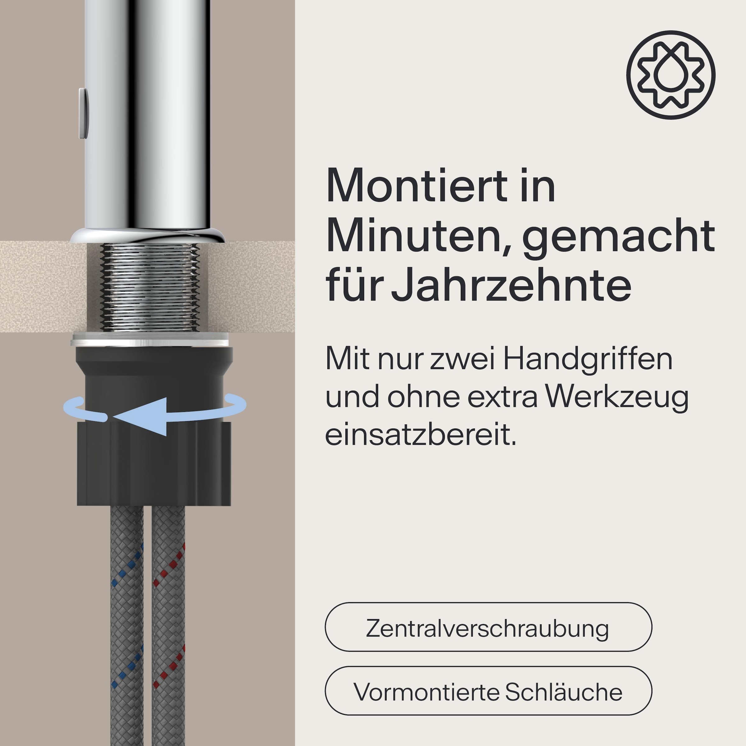 WASSERWERK Waschtischarmatur »WT 11« inkl. Popup, wassersparend