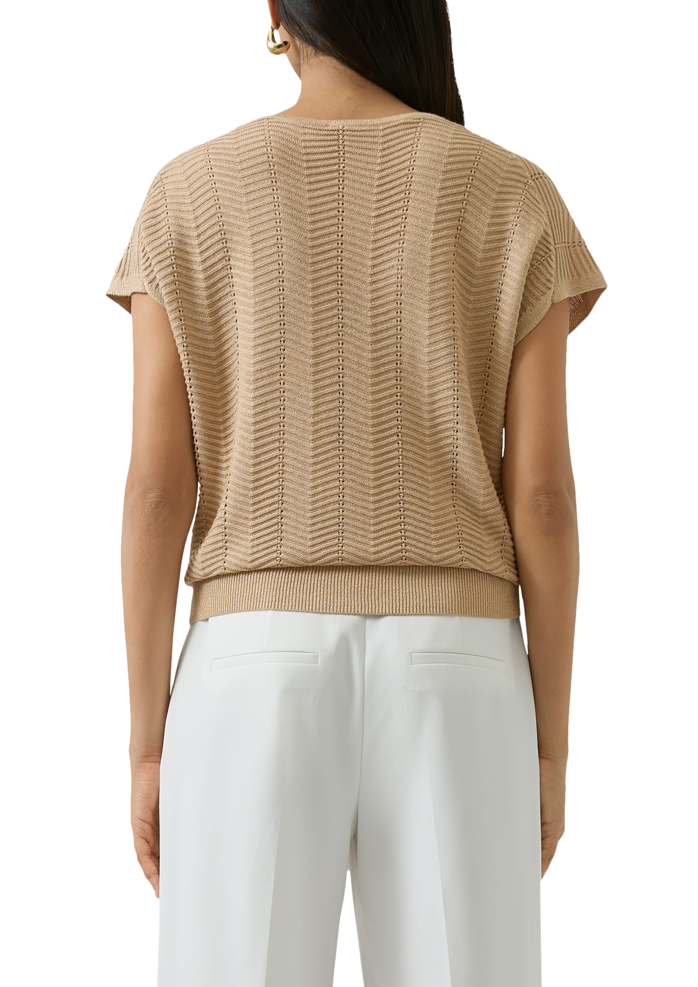 s.Oliver BLACK LABEL Strickpullover mit Struktur Muster