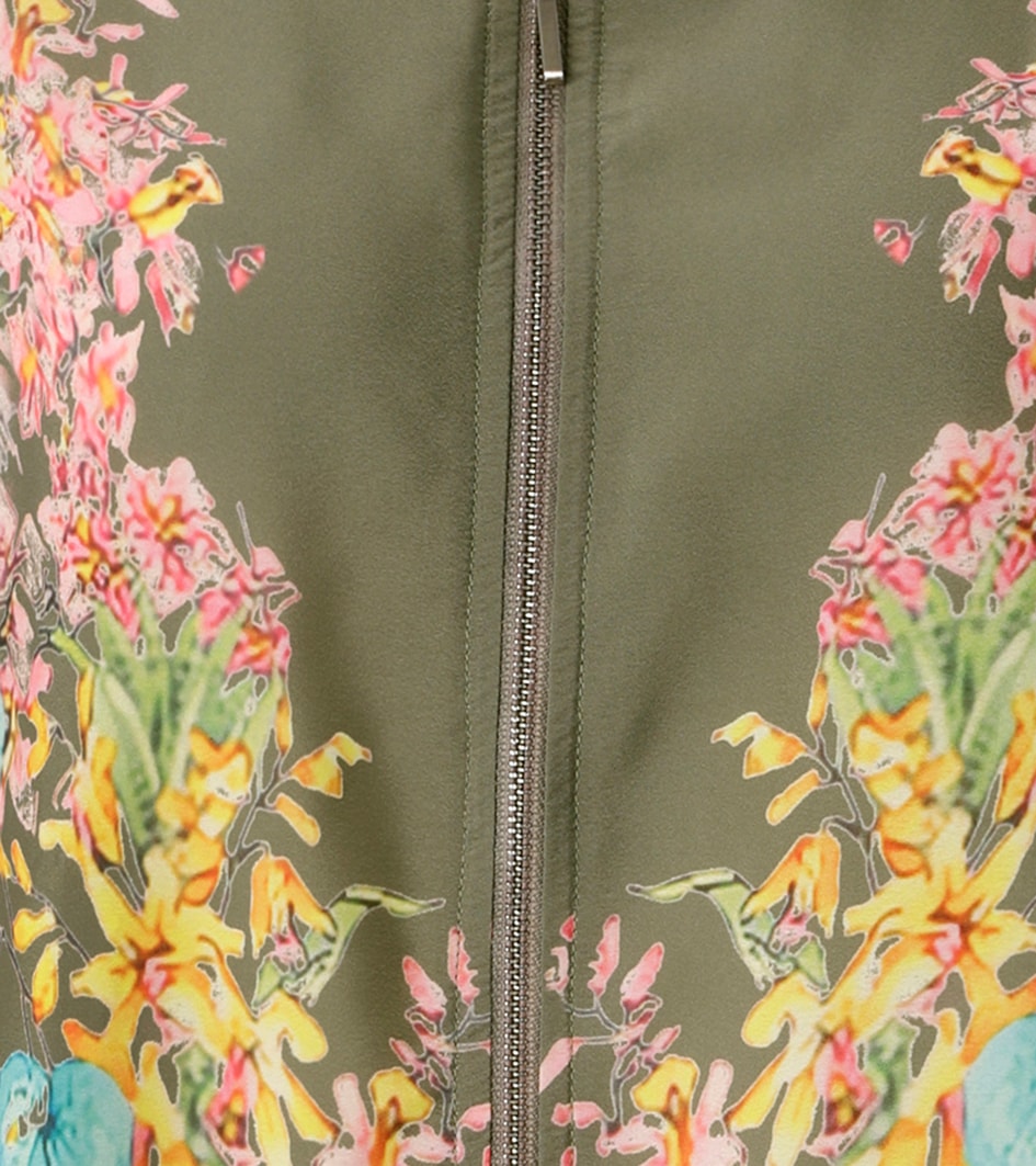 Aniston CASUAL Blouson mit farbenfrohen Blumendruck - NEUE KOLLEKTION