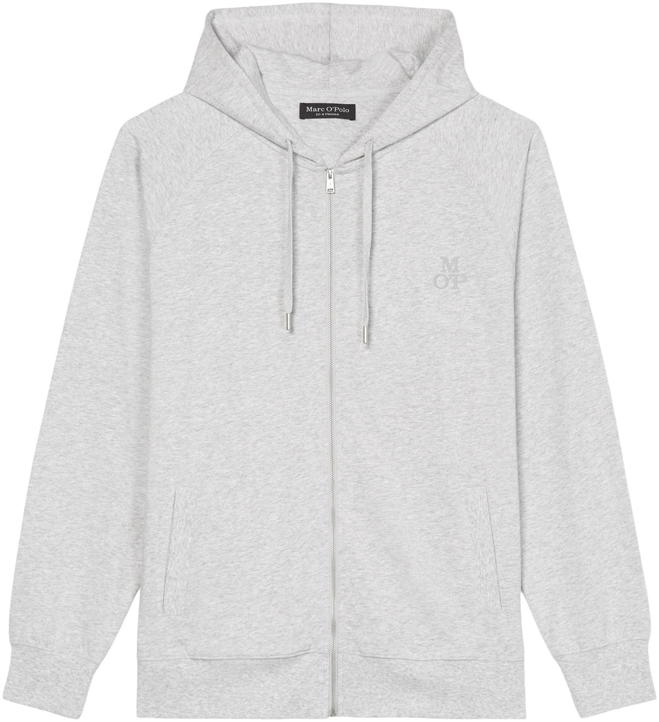 Marc O'Polo Sweatjacke »Heavy Jersey«, mit dezentem Logodruck