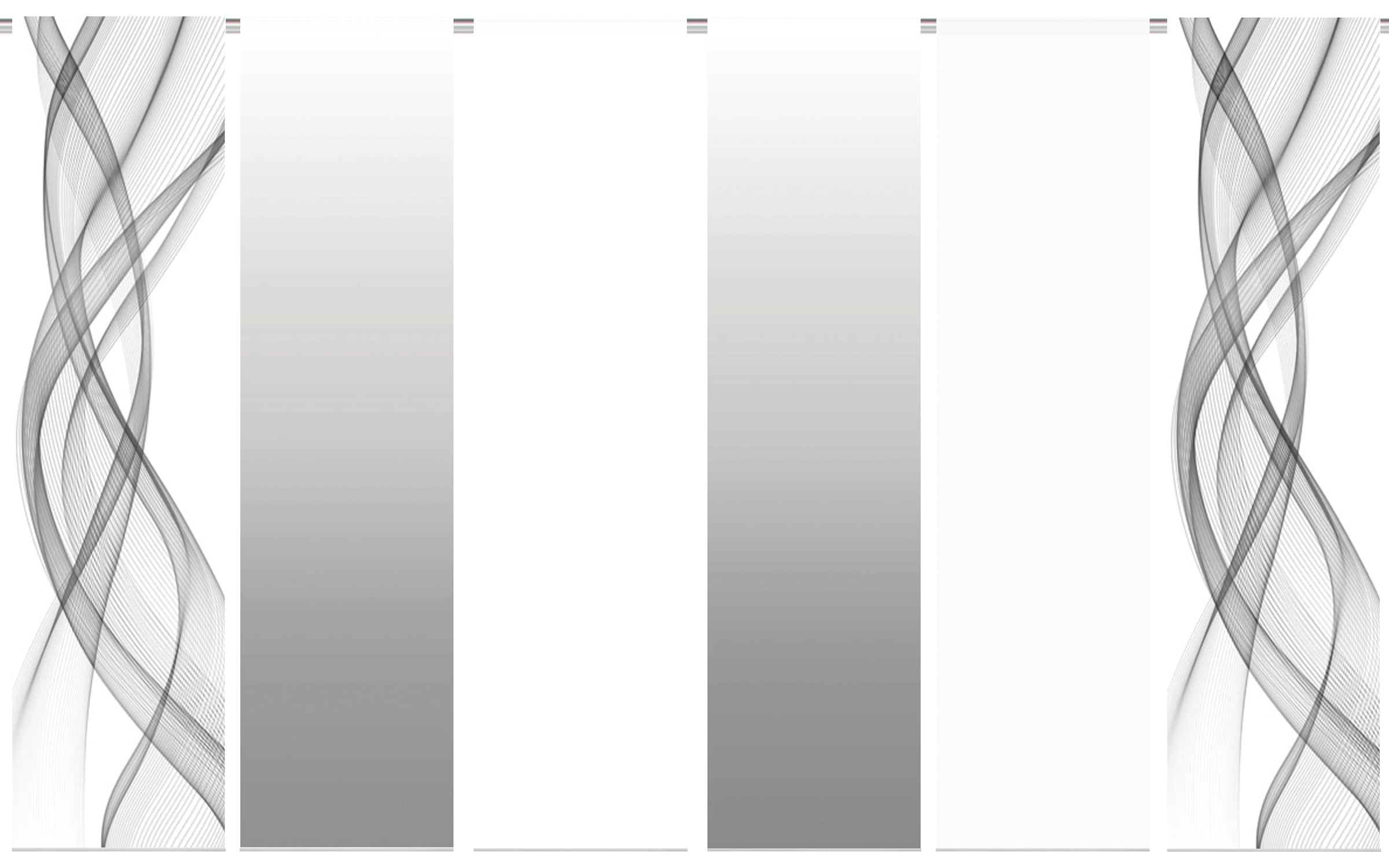 HOME WOHNIDEEN Schiebegardine »FERROLA« Klettband 6 Stk. tlg. HxB: 245x60, inkl. Befestigungszubehör