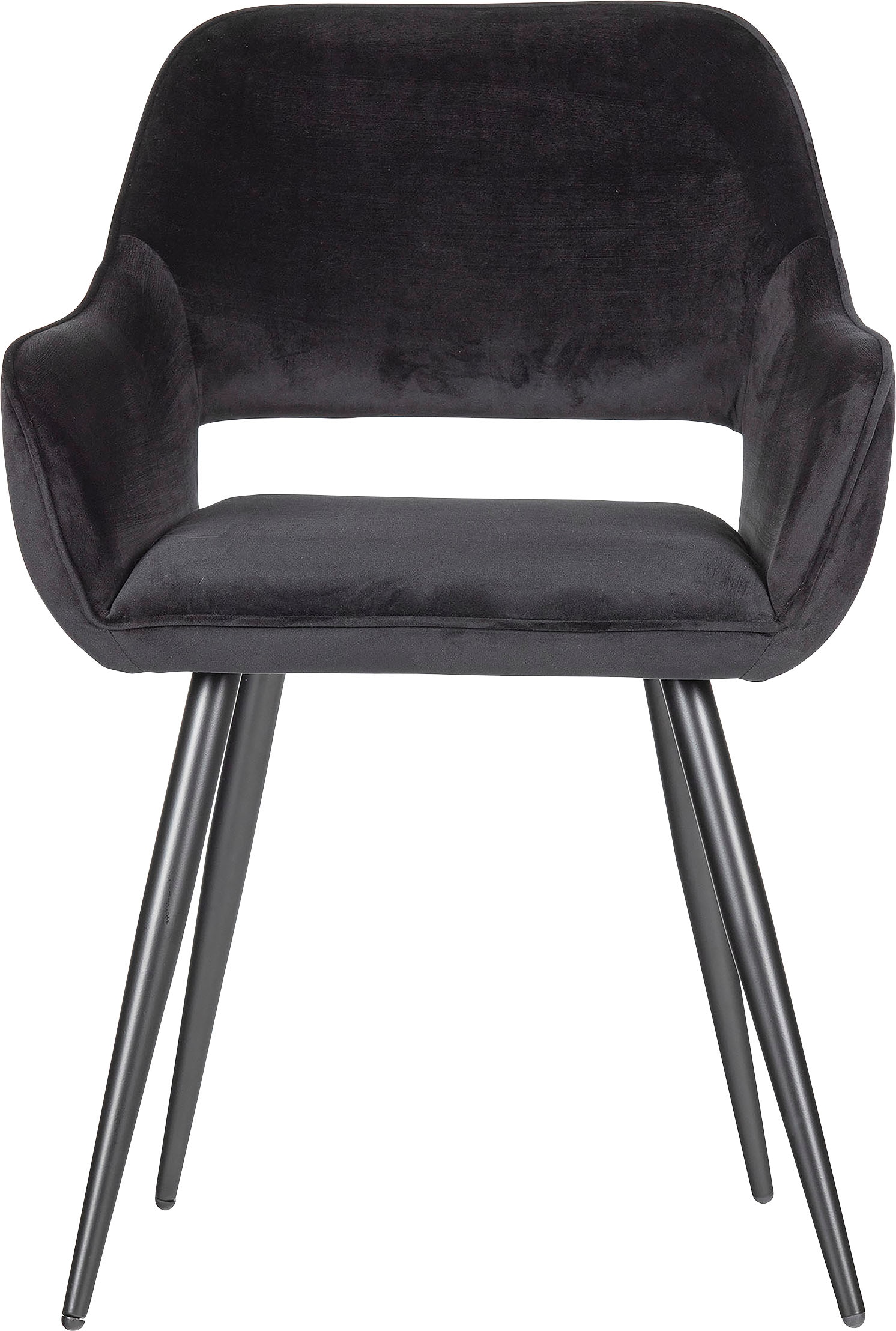 WOOOD Esszimmerstuhl »Jel«, 2 St., Samtvelours, gepolstert, 4-Fuß-Gestell, H 80 cm x B 60 cm