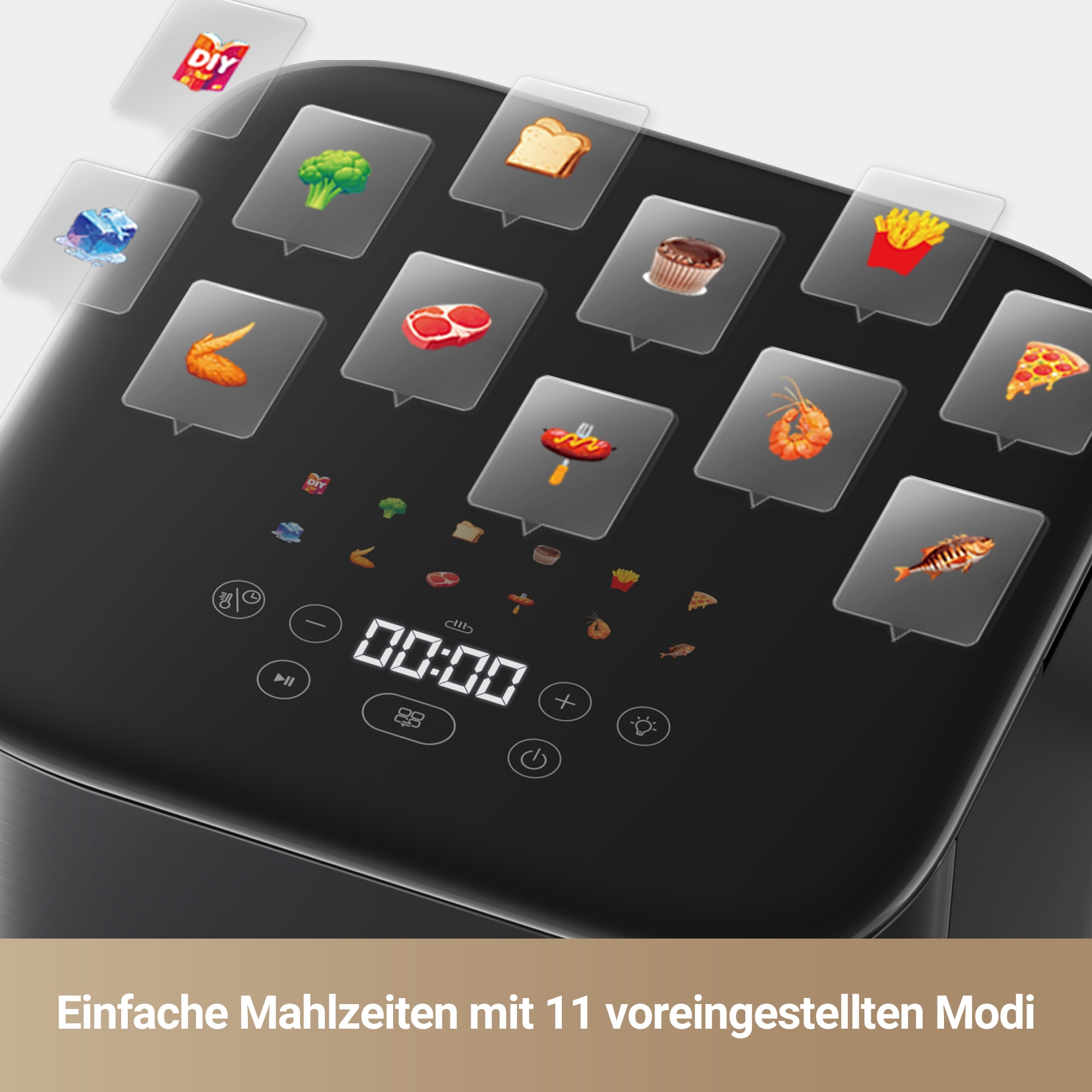 Dreame Heißluftfritteuse »Mova AeroChef FD10 Pro«, 1800 W, Fassungsvermögen 6 l
