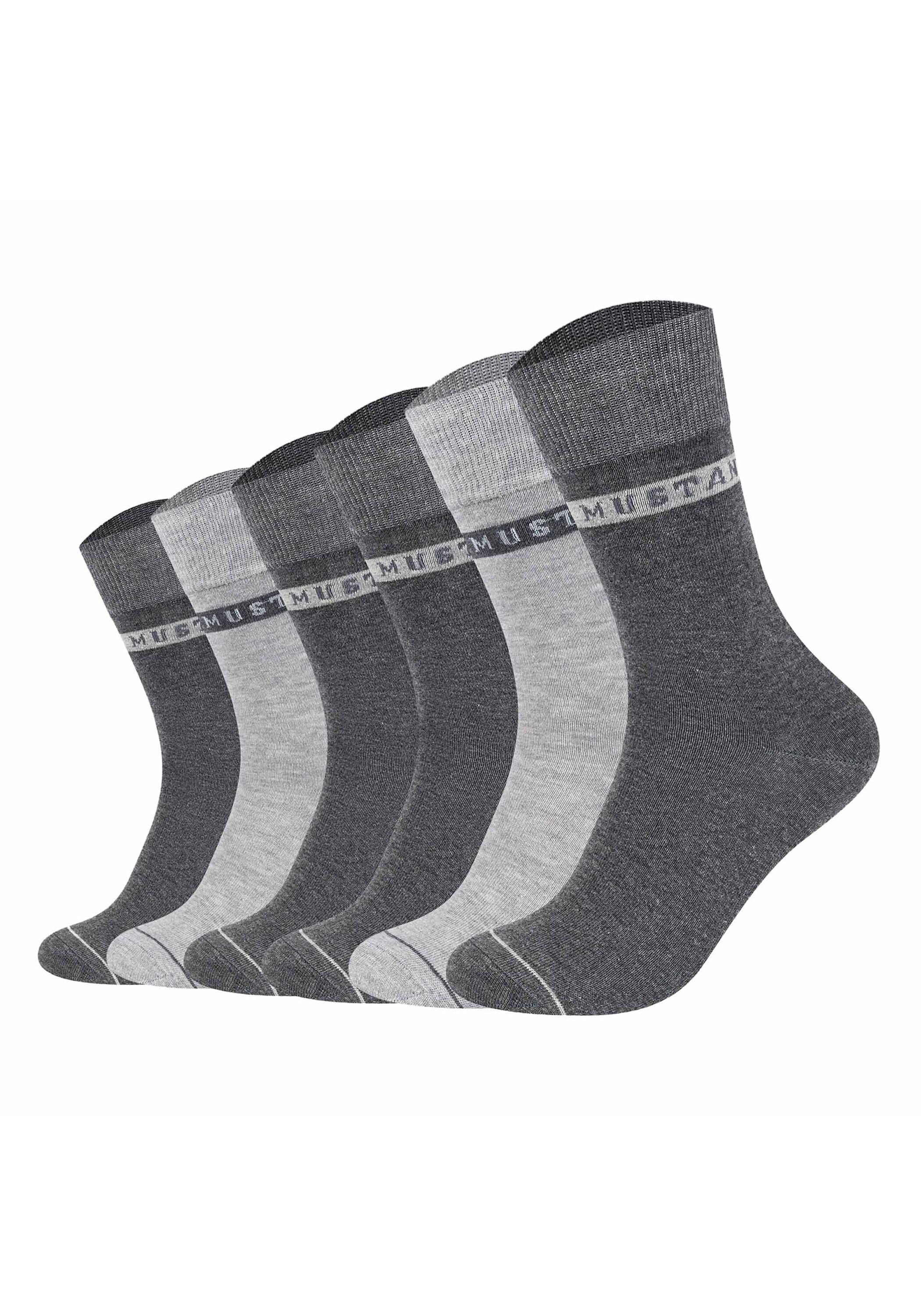 MUSTANG Kurzsocken »Socken Casual Organic Cotton Socks 6-Pack 6er Pack« 6 Paar tlg.