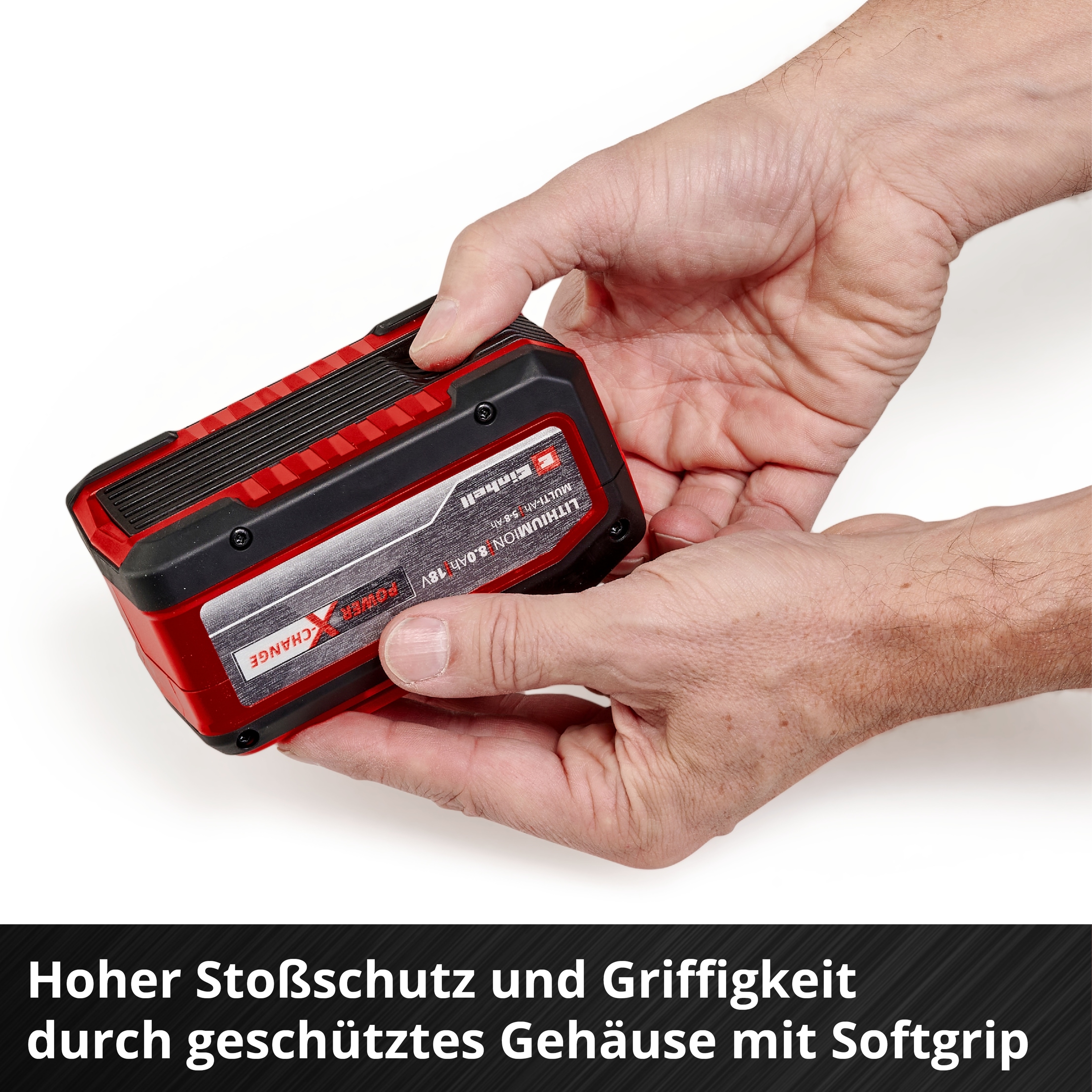 Einhell Akku »PXC+ 18V 5-8Ah MULTI«, 8000 mAh, 18,0 V, Griffmulde