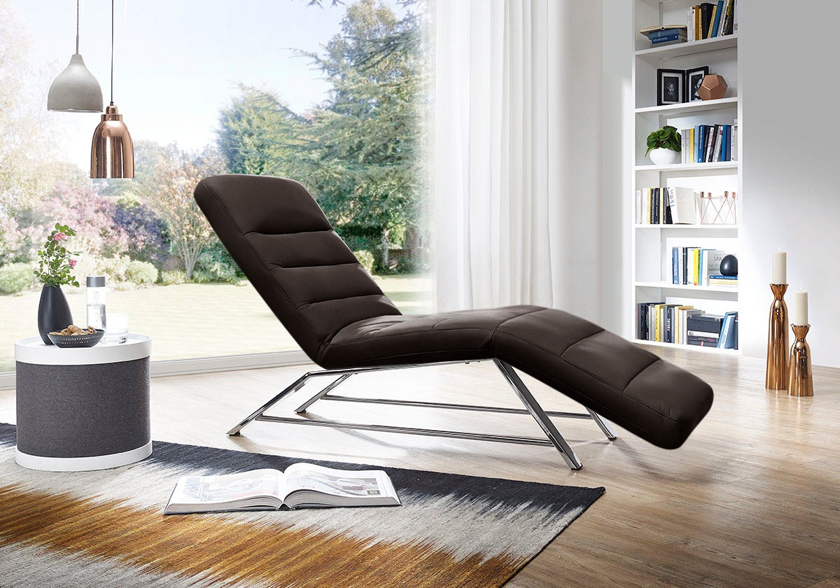 W.SCHILLIG Relaxliege »daily dreams«, Funktionsliege wahlweise mit Motor, Gestell Chrom, Breite 65 cm
