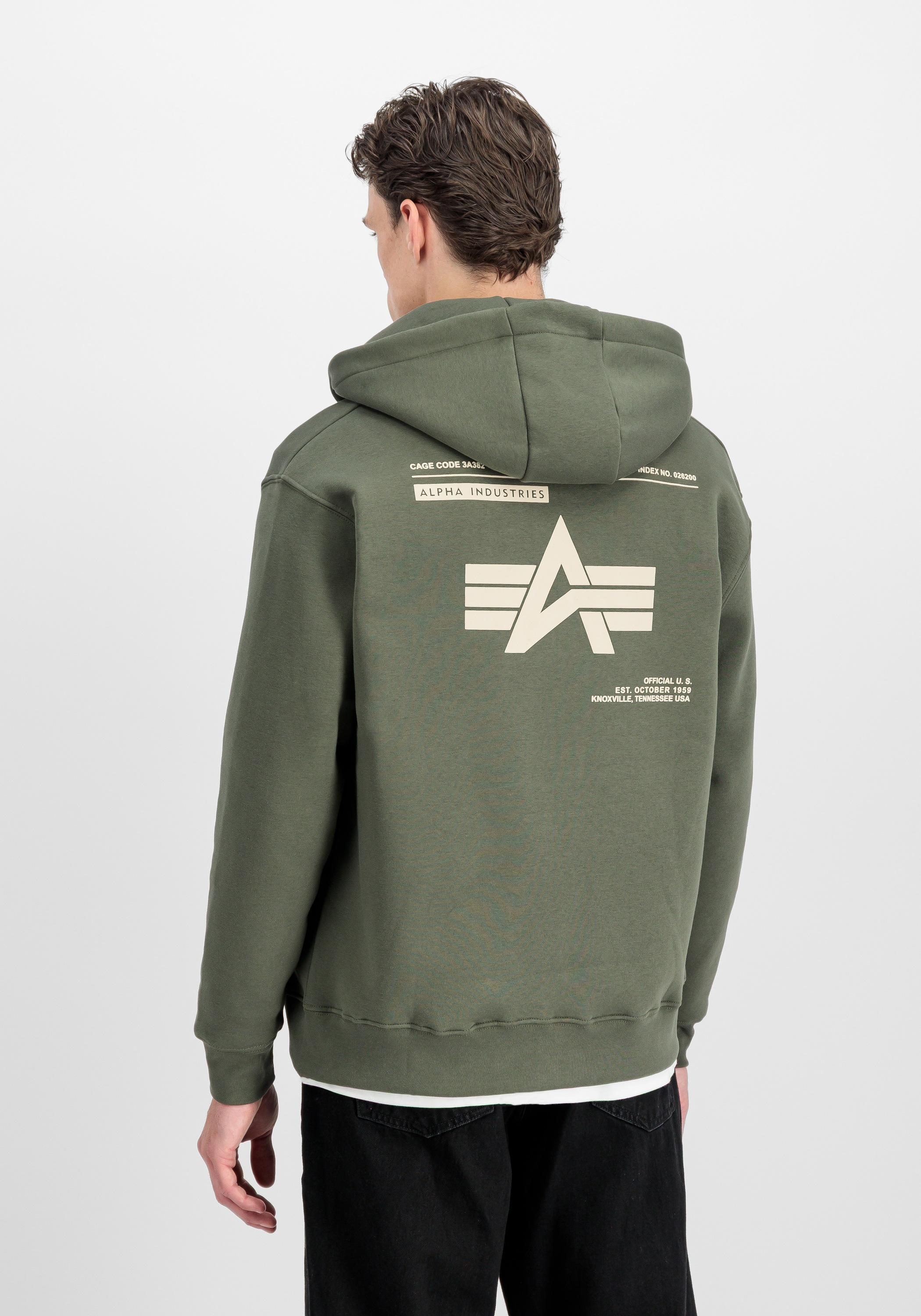 Alpha Industries Hoodie »Label Hoodie Zip Backprint«
