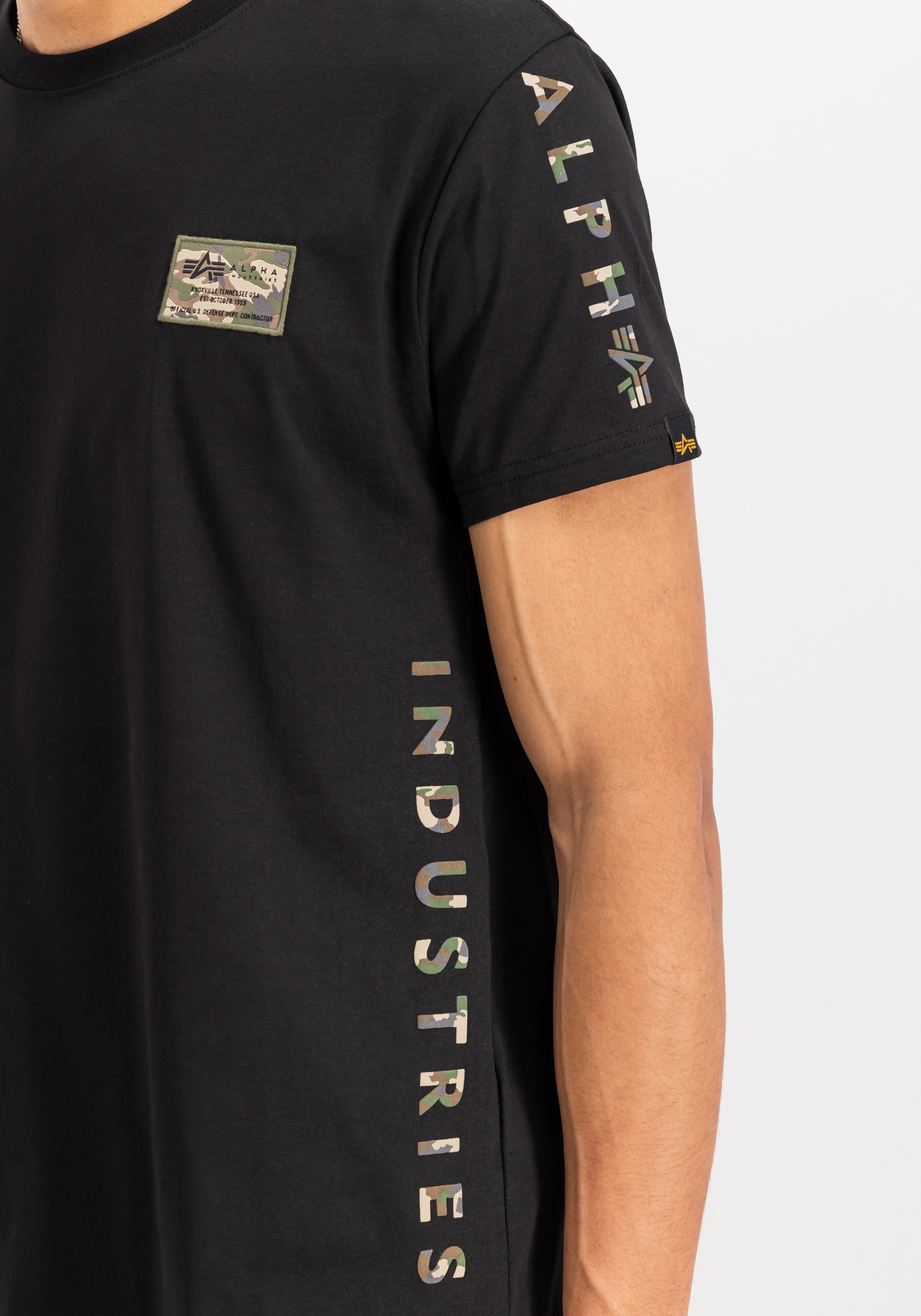 Alpha Industries T-Shirt »Alpha Industries Men - T-Shirts Camo Sleeve T-Shirt«