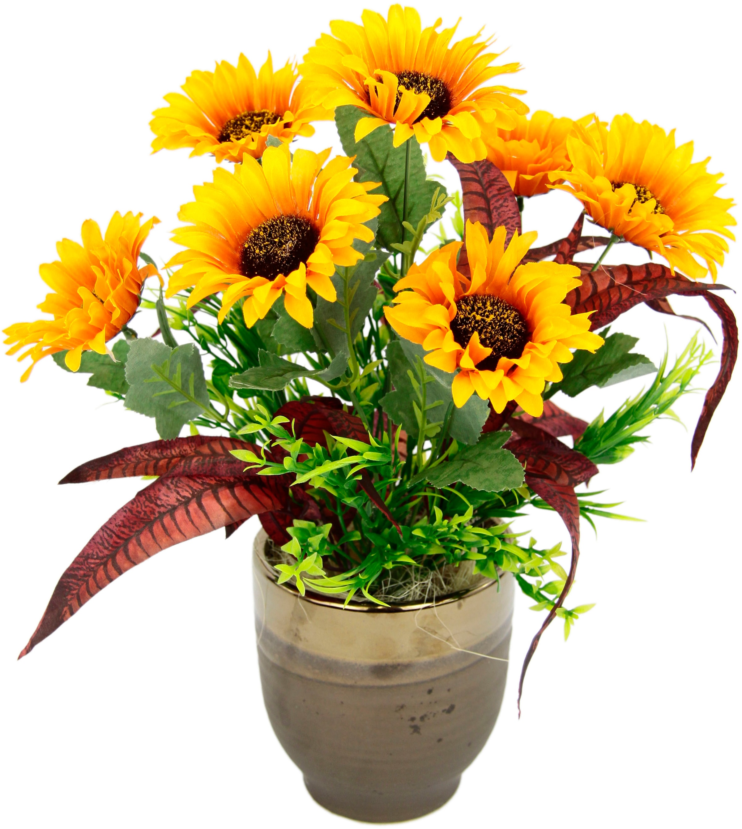 I.GE.A. Gestecke »Sonnenblumen«, Im Topf aus Keramik im OTTO Online Shop | Kunstblumen