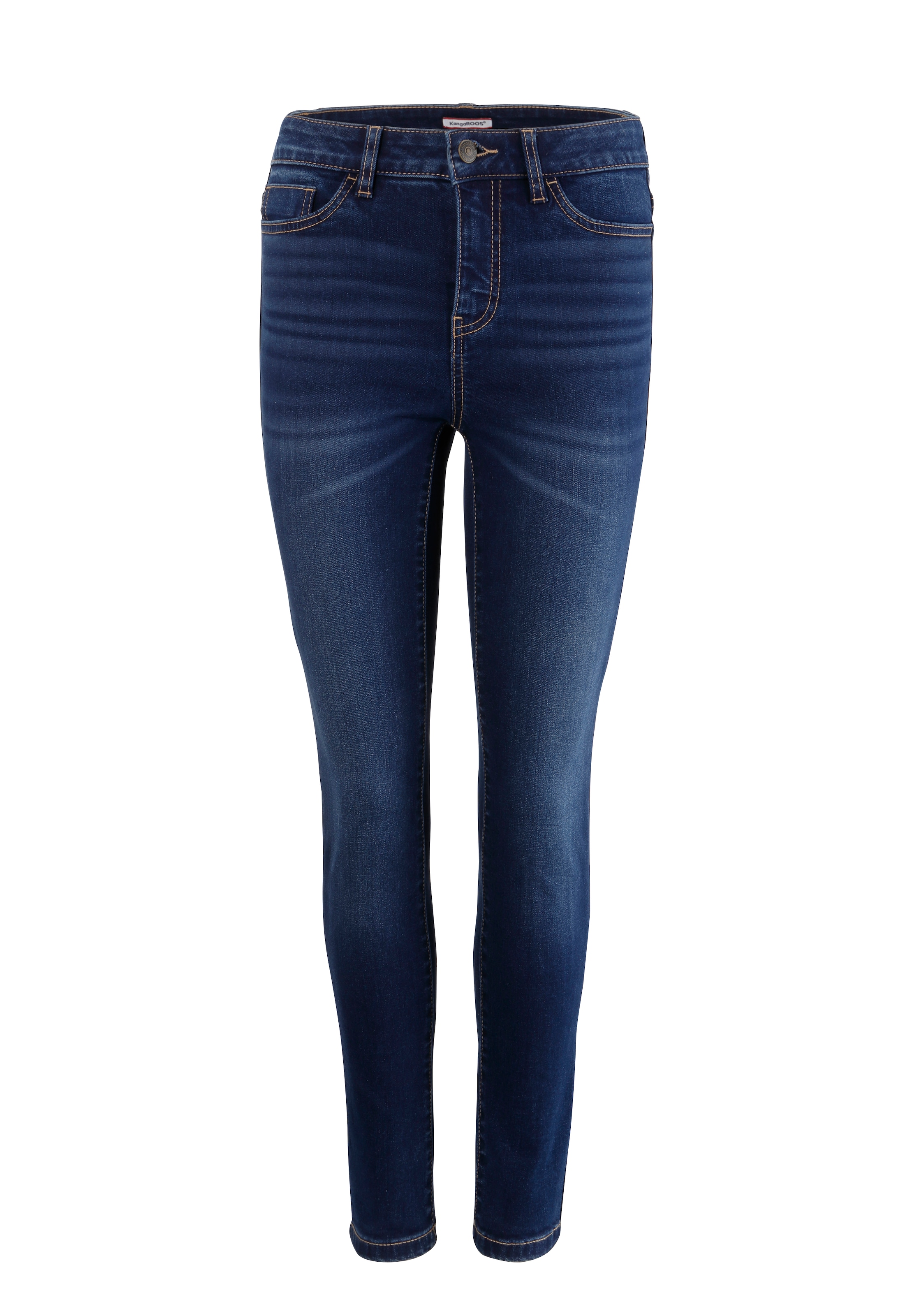 OTTO bei HIGH SKINNY »SUPER 5-Pocket-Jeans RISE«, mit KangaROOS used-Effekt