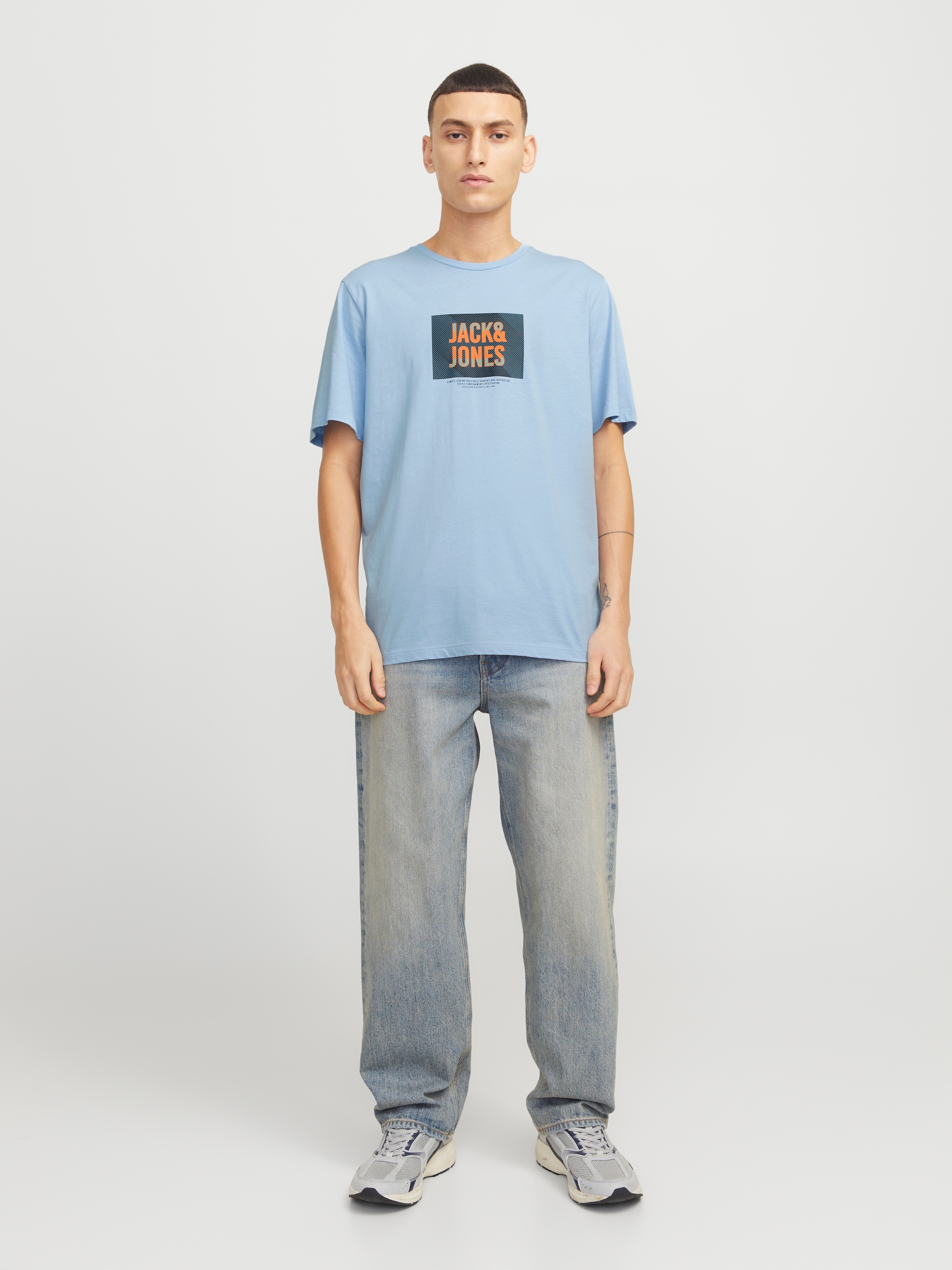 Jack & Jones Print-Shirt »JJHUDSON TEE SS CREW NECK«