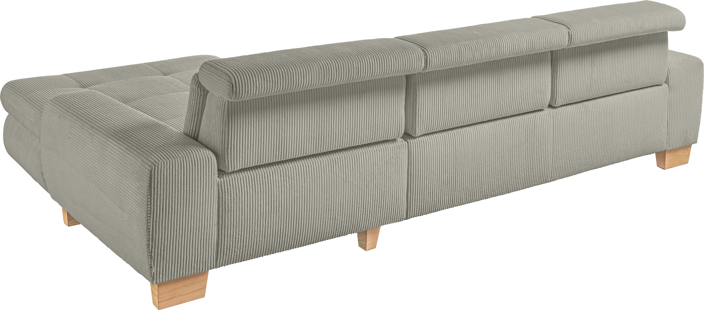 set one by Musterring Ecksofa »SO 3400, Cord, Sitzhöhe 47cm oder 49cm, inkl. Sitztiefenverstellung«, mit Canape und verschiedenen Funktionen, Kaltschaum, B307 x T195 cm