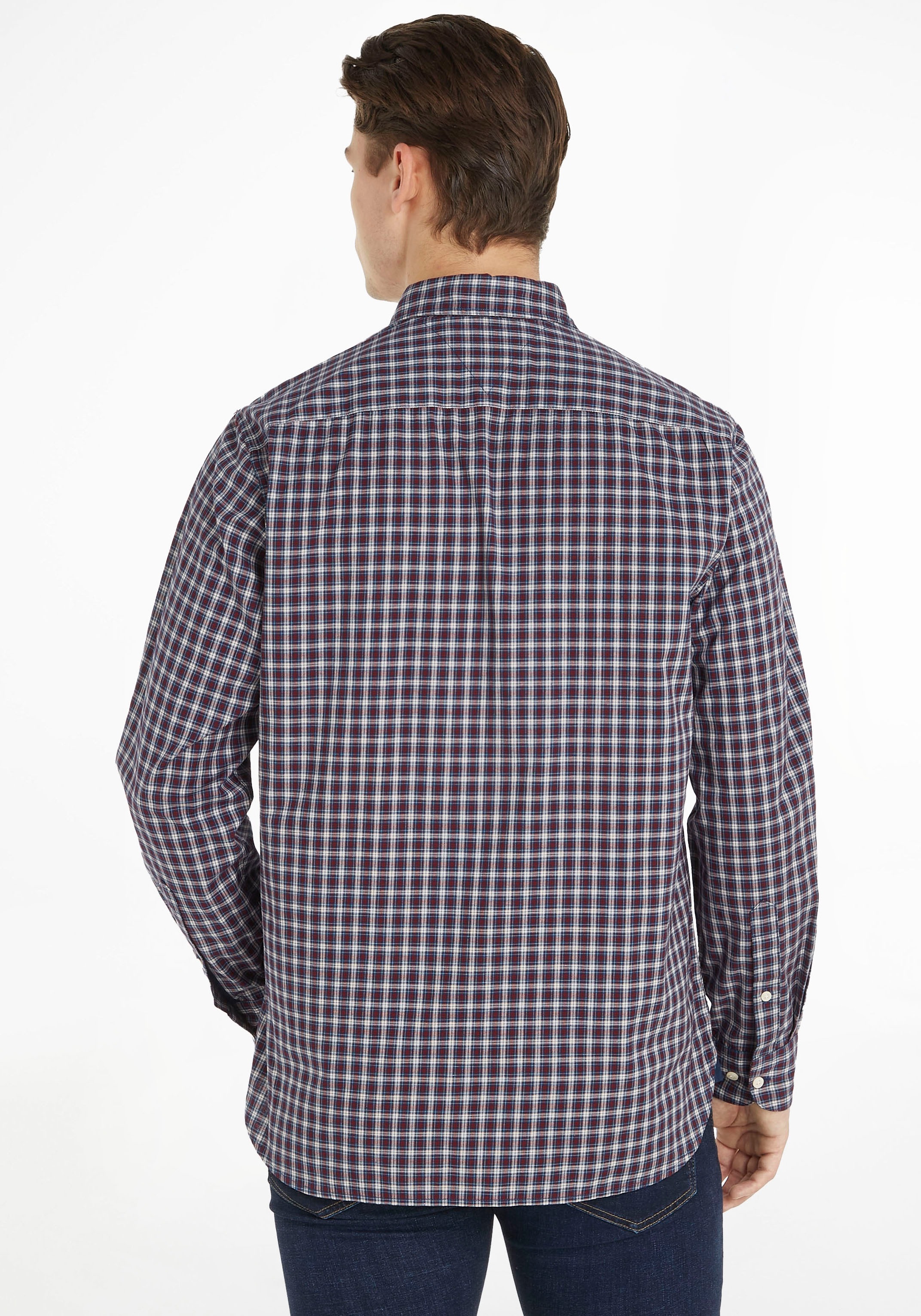 Tommy Hilfiger Karohemd »NAT. SOFT FLEX MINI TARTAN RF«