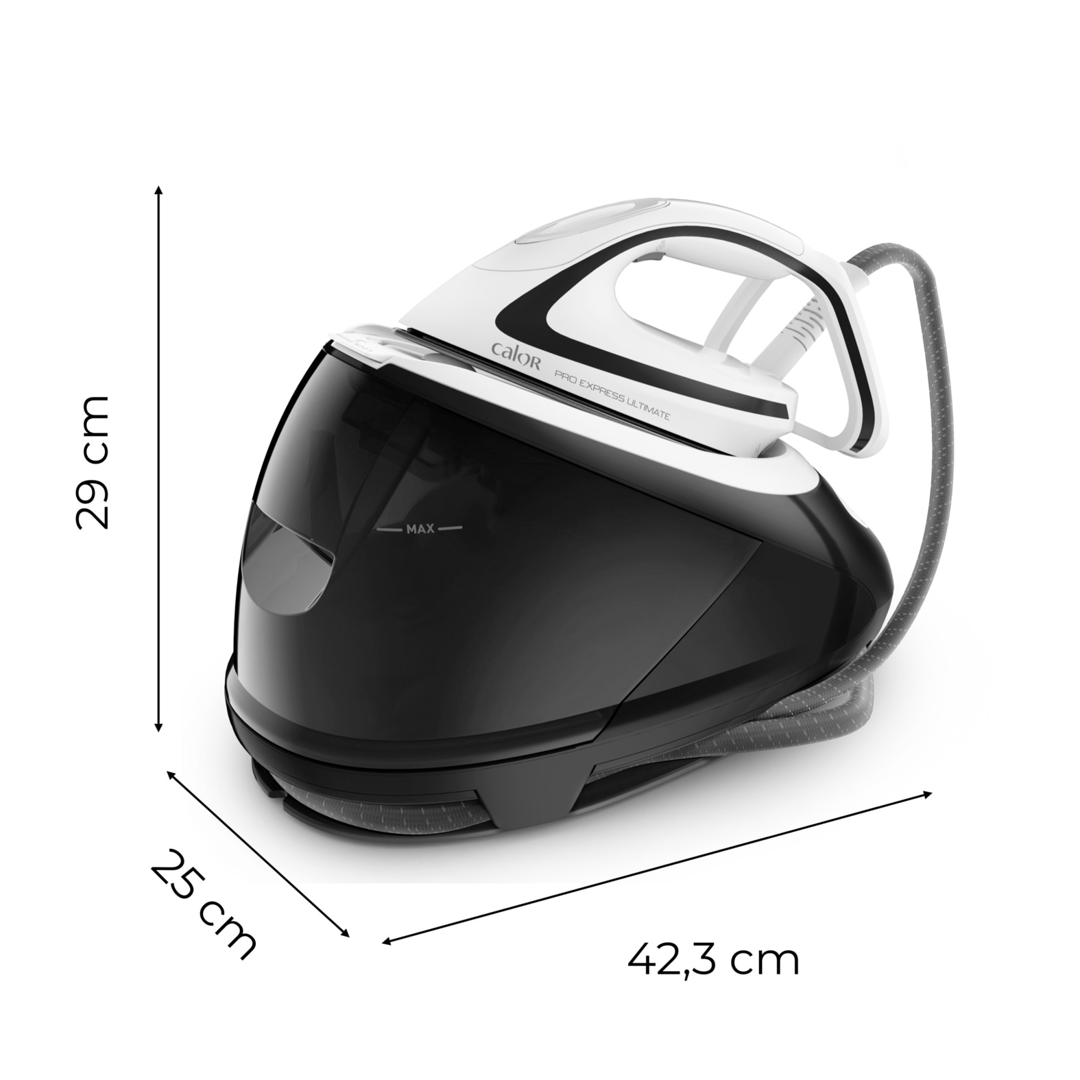 Tefal Dampfbügelstation »Pro Express Ultimate, starker 8-Bar-Druck, 1,9 L Wassertank,« 1.900 ml Wassertank Dampfstoß: 520 g/Min., Dauerdampfmenge: 120 g/Min., GV9550