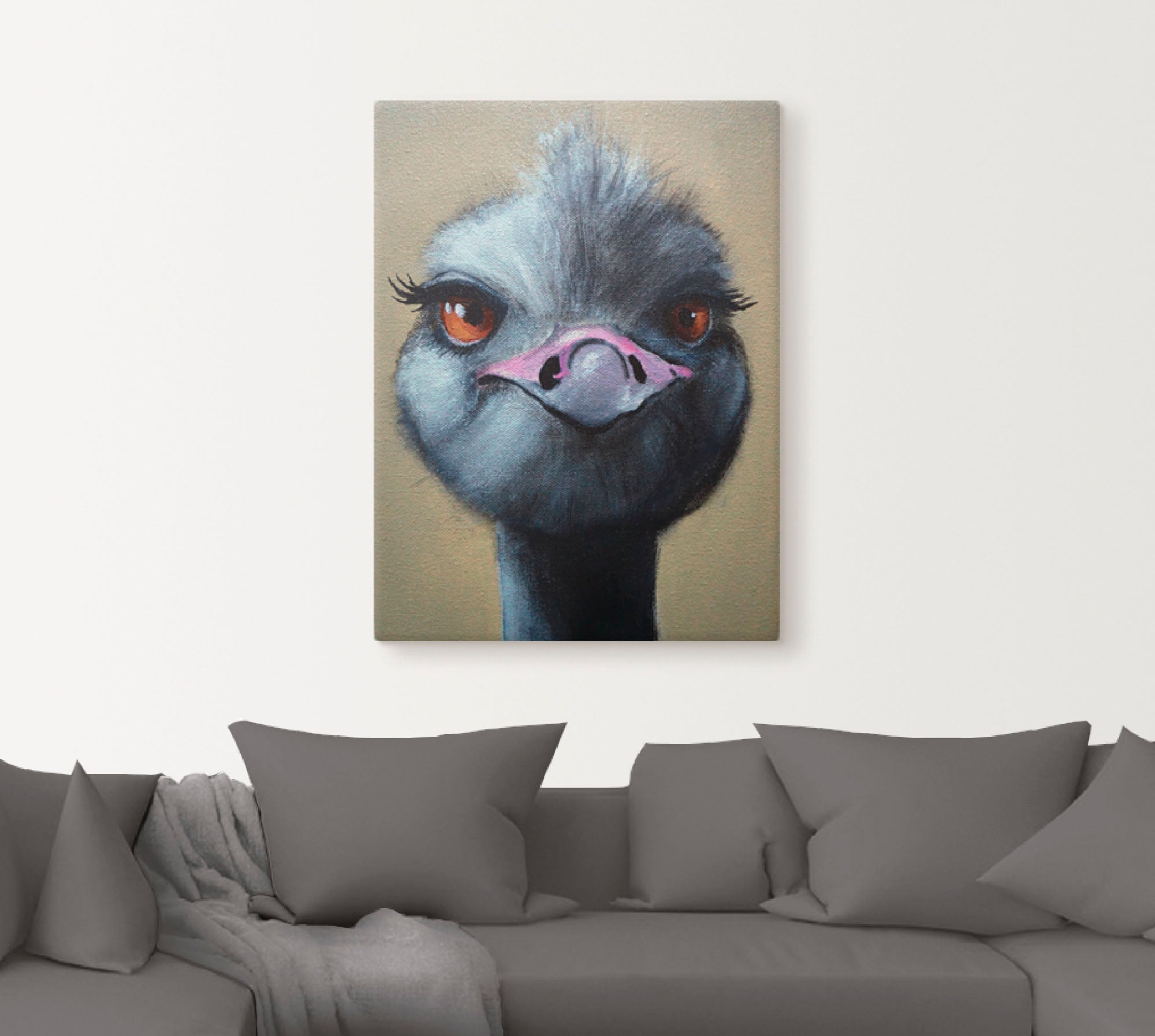 Artland Wandbild »Das zwinkern lerne ich auch noch!«, Vögel, (1 St.), als Leinwandbild in verschied. Größen