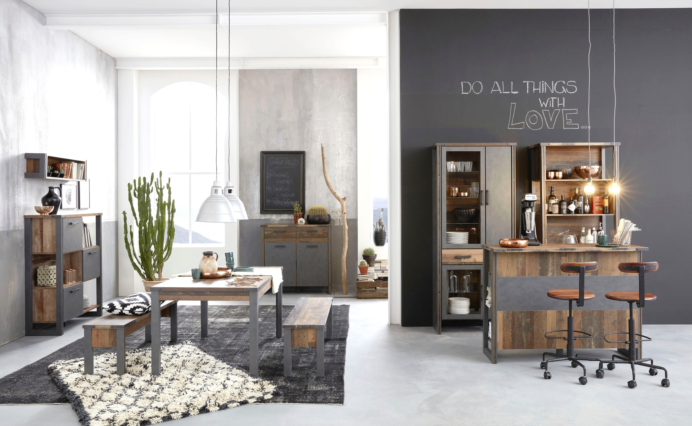Home affaire Sitzbank »Bristol« Esszimmerbank mit Platz für 2 Personen - (B/T/H) 140/35/44 cm