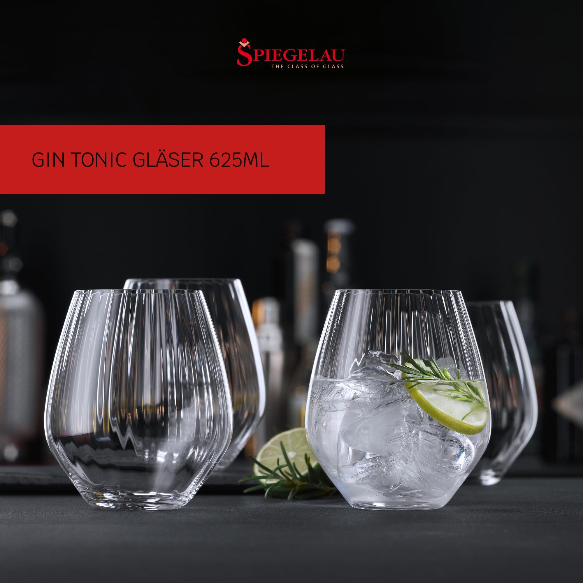 SPIEGELAU Cocktailglas »Becher Gin Tonic 625 ml 4er Set transparent«