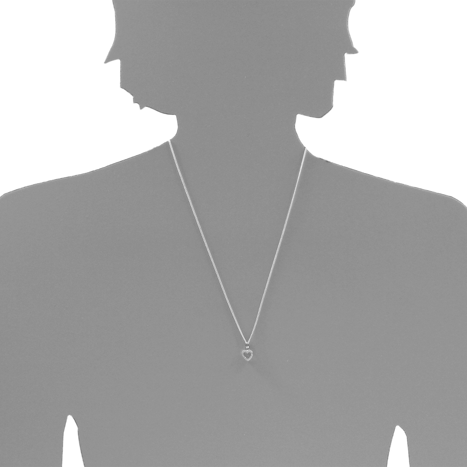 OSTSEE-SCHMUCK Kettenanhänger »- Herz - Silber 925/000 - Zirkonia«