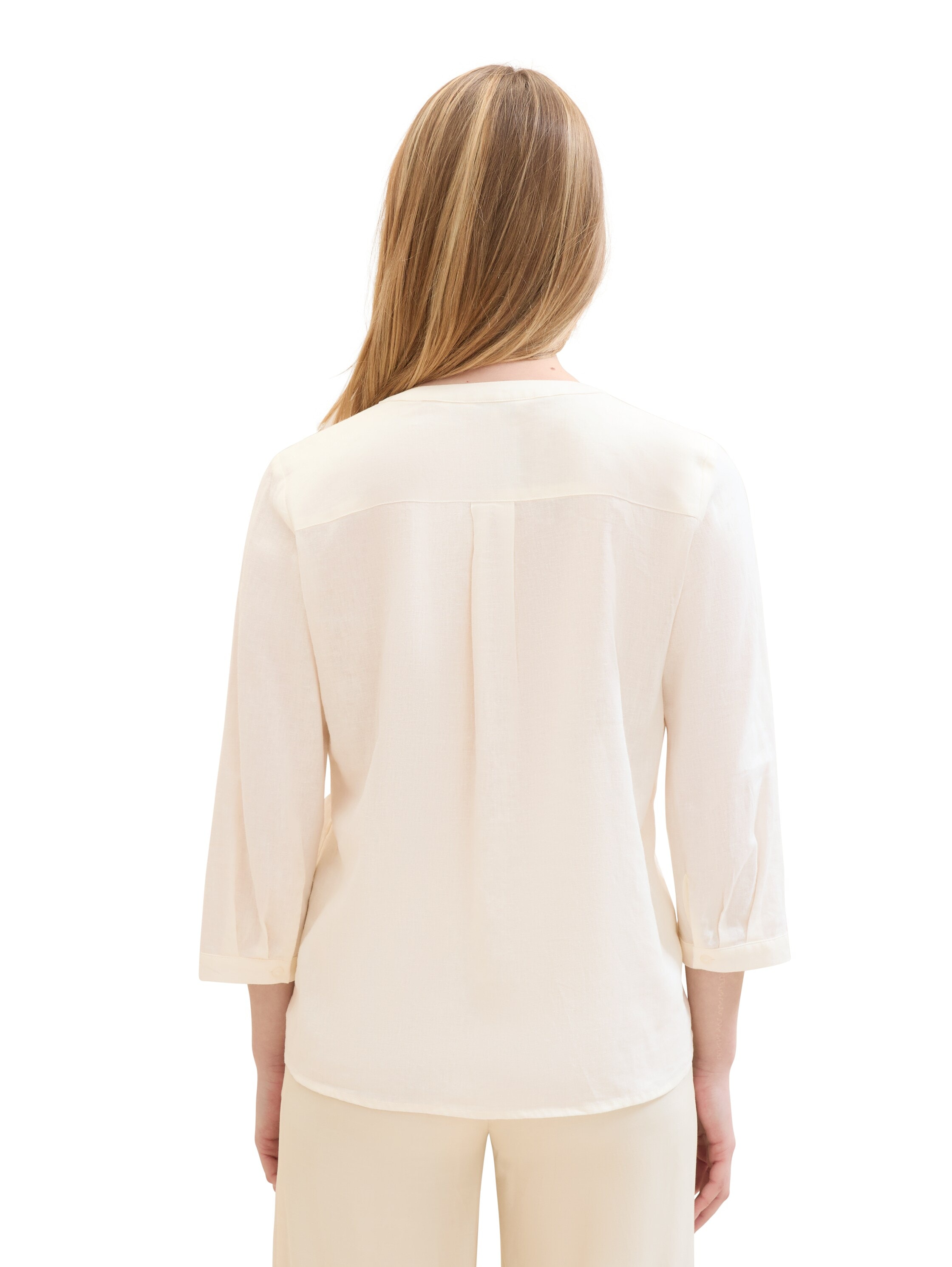 TOM TAILOR Schlupfbluse, mit Leinen
