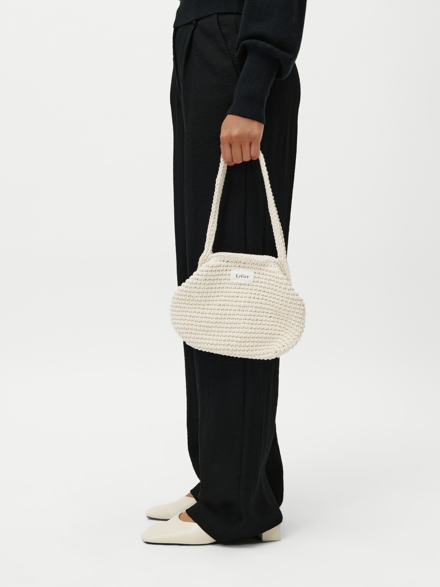 LeGer Handtasche »Perle Bag« in Häkeloptik