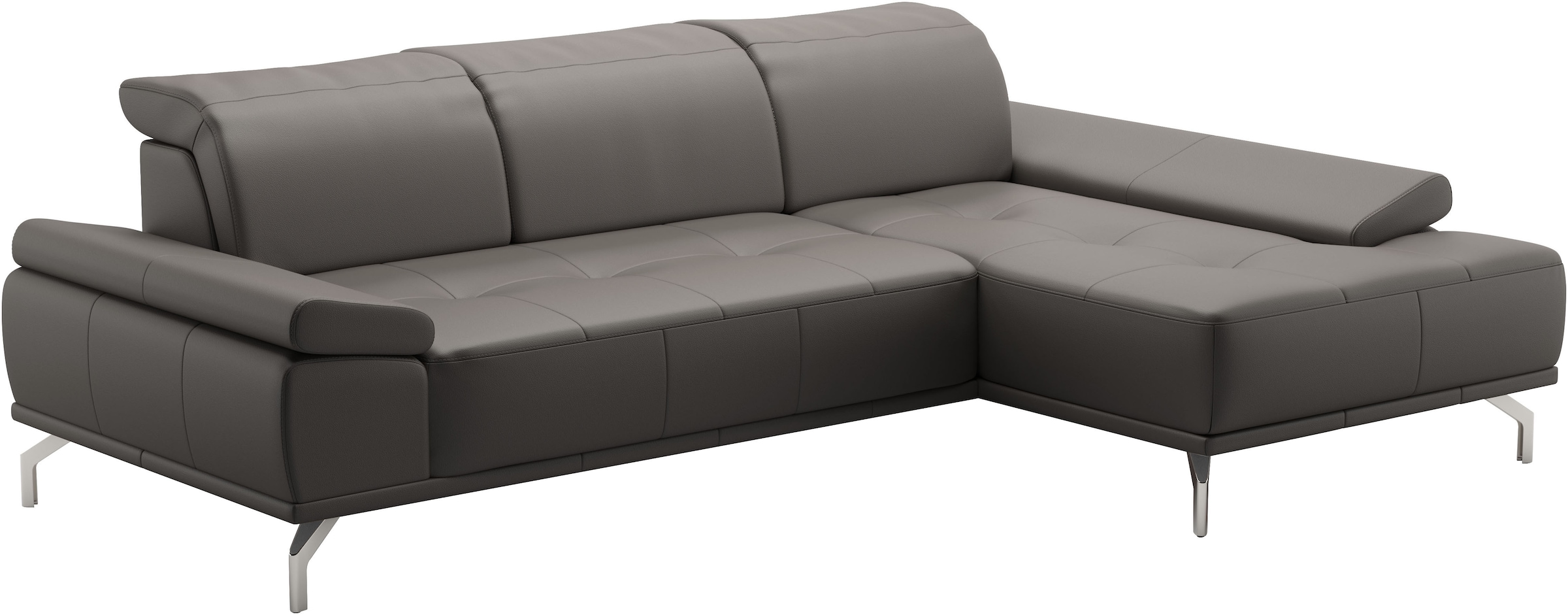Places of Style Ecksofa »Caluna«, Inkl.Sitztiefenverstellung, wahlweise mit Kopf- und Armteilverstellung