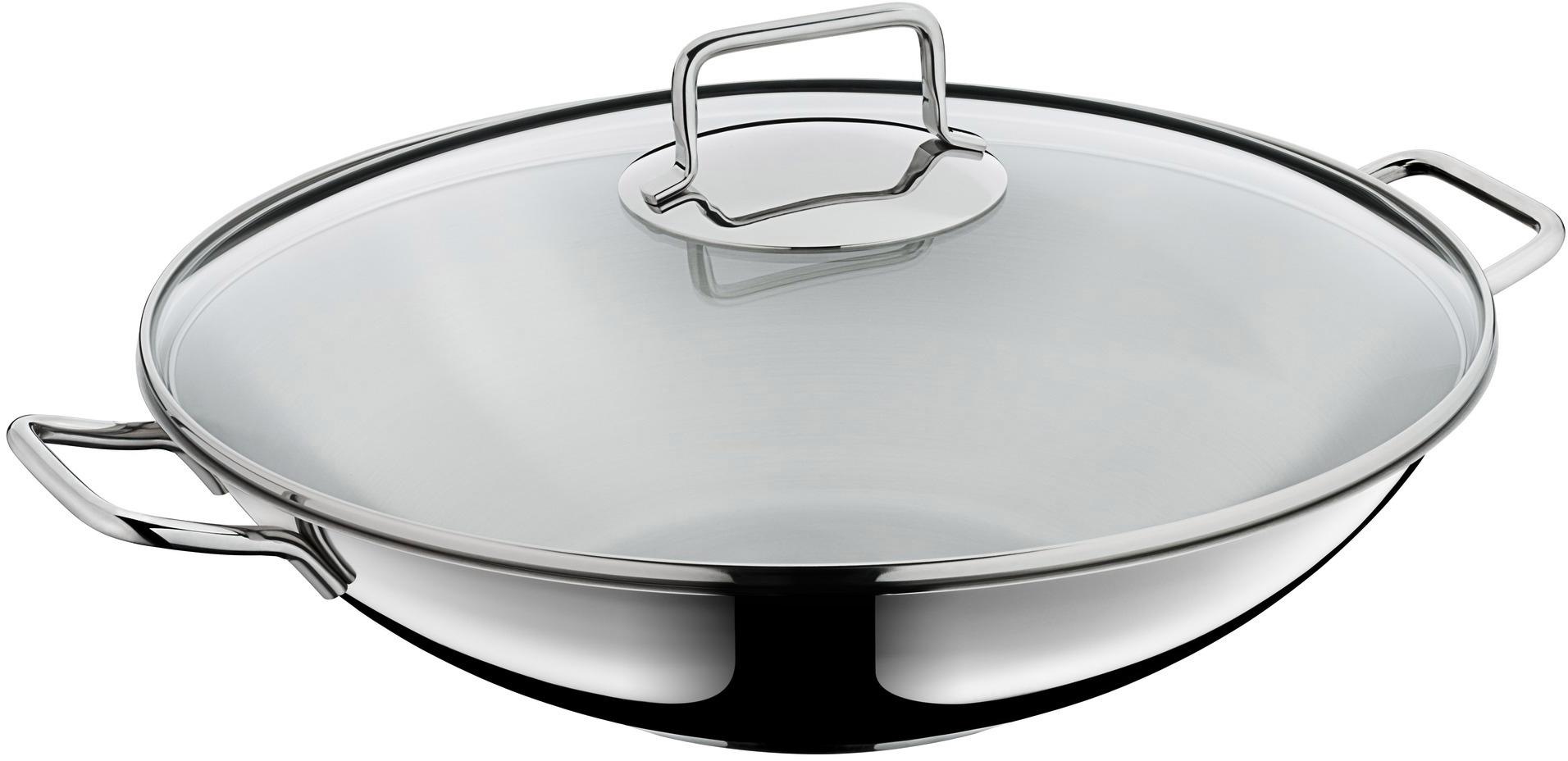 WMF Wok, Cromargan® Edelstahl Rostfrei 18/10, (1 tlg.), Ø 36 cm