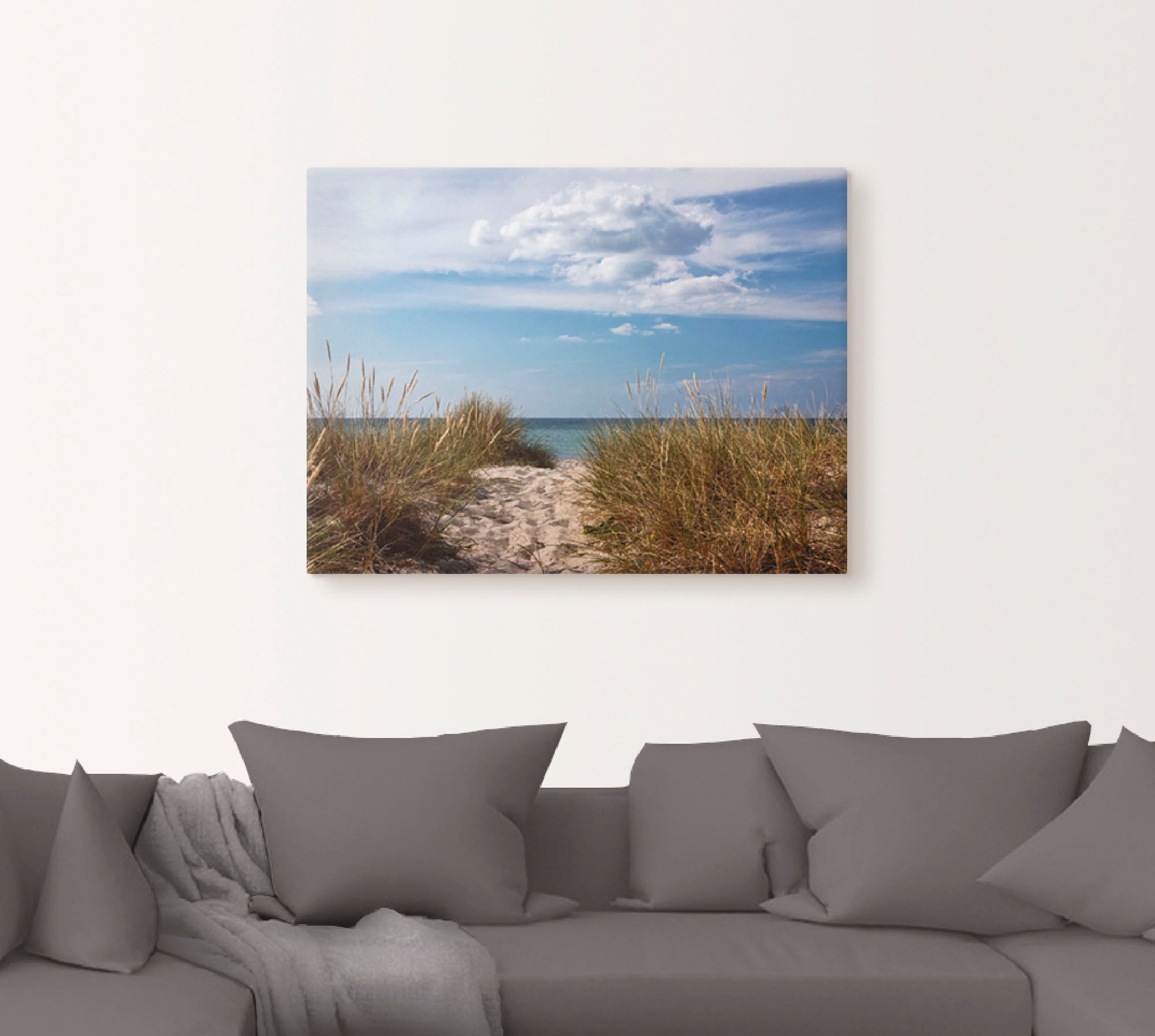 Artland Wandbild »Ostseestrand in Dänemark«, Strand, (1 St.), als Leinwandbild, Poster in verschied. Größen