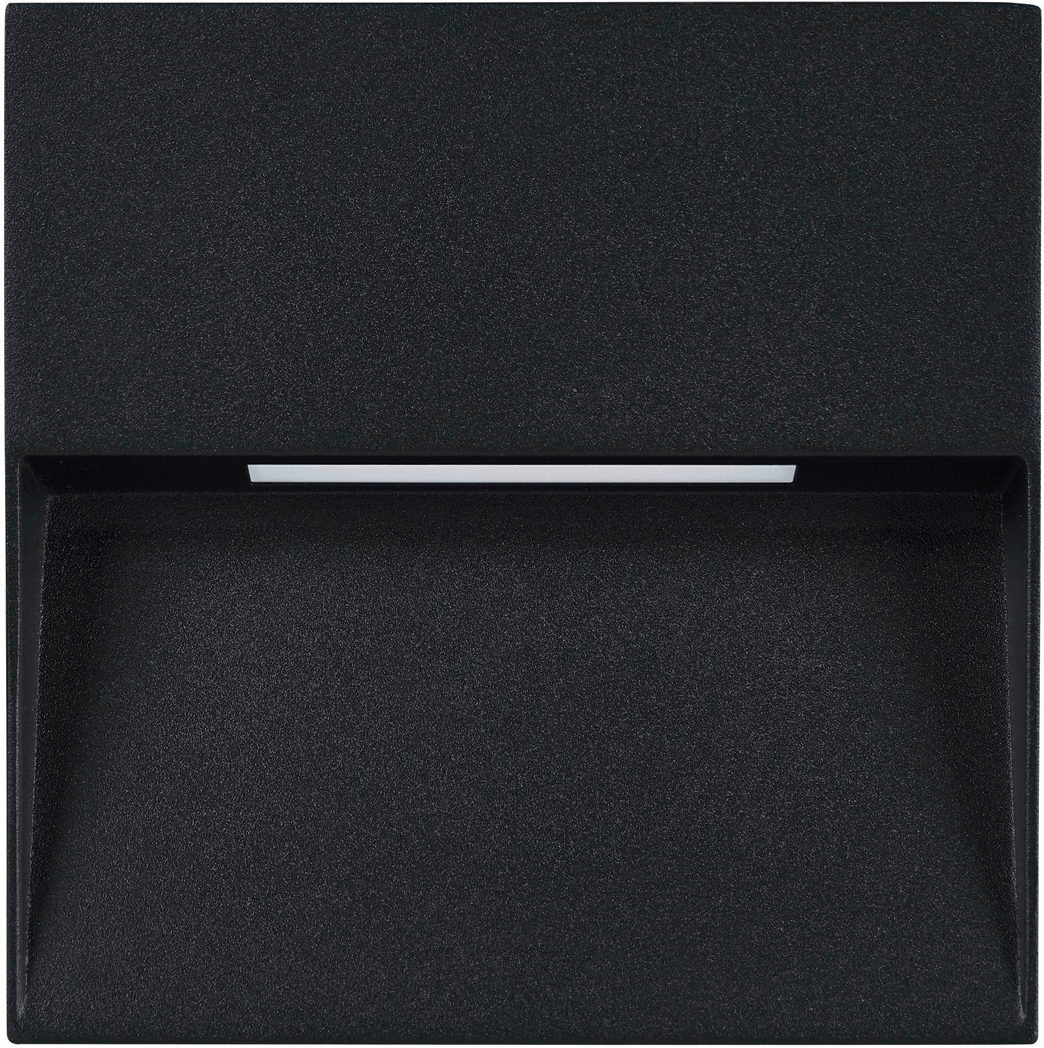 EGLO Wandleuchte »Maruggio Wandlampe, Außenbeleuchtung Hauswand, Aluminium, IP65, Lampe« LED-Modul 1 Stk. Kaltweiß | Neutralweiß | Warmweiß Wand-/Deckenleuchte - L15 x H15 x AL3,5 cm - schwarz - 1X4,8W inkl.