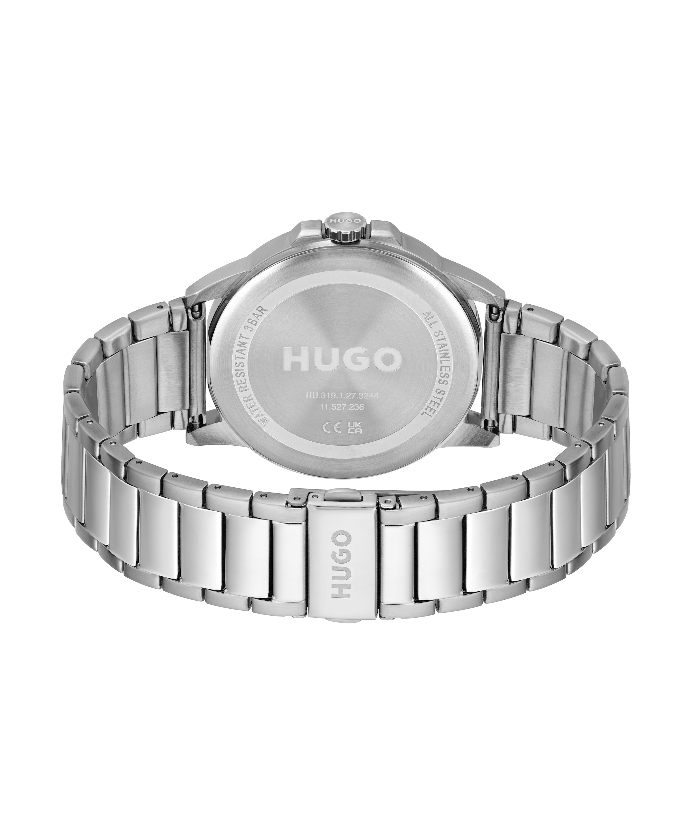 HUGO Quarzuhr »#FIRST« Armbanduhr, Herrenuhr, Mineralglas, Edelstahlarmband