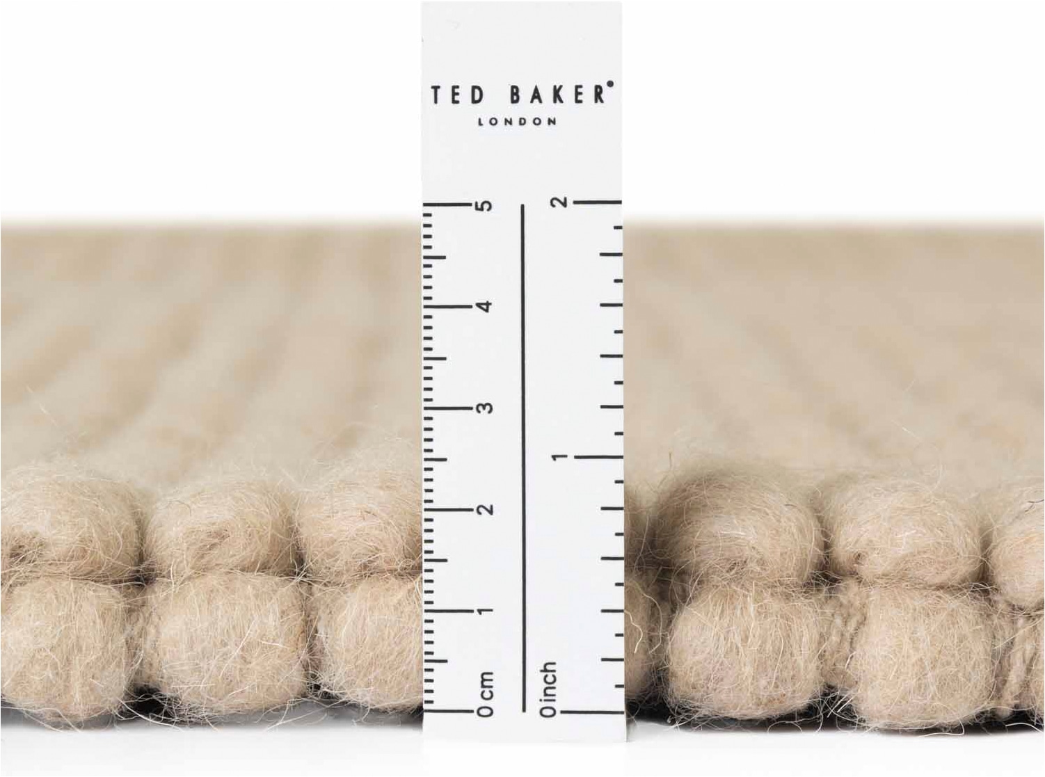Ted Baker Wollteppich »Diana« rechteckig 16 mm Höhe Wolle, Natur, Handgemacht, Wohnzimmer, Esszimmer, Schlafzimmer, Skandi