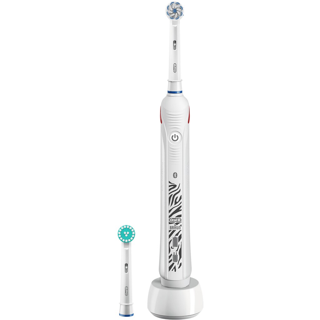 Oral-B Elektrische Zahnbürste »Teen White«, 2 St. Aufsteckbürsten