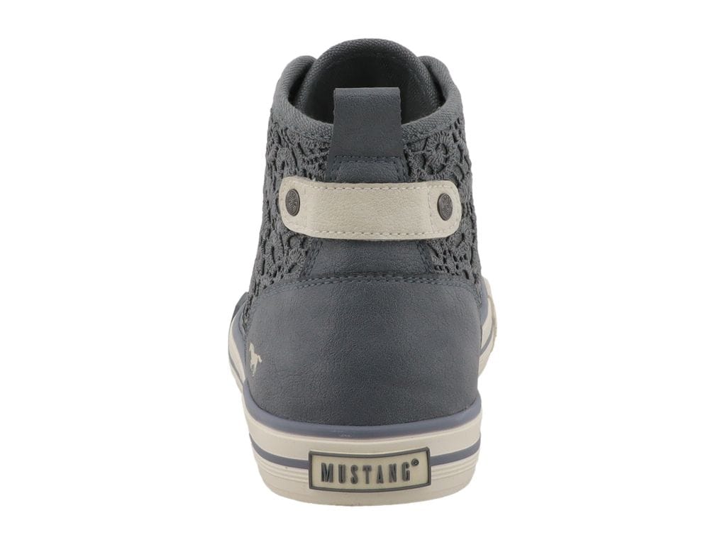 Mustang Shoes Sneaker »Winona«  Schnürboots, High Top-Sneaker mit Blüten-Stickerei