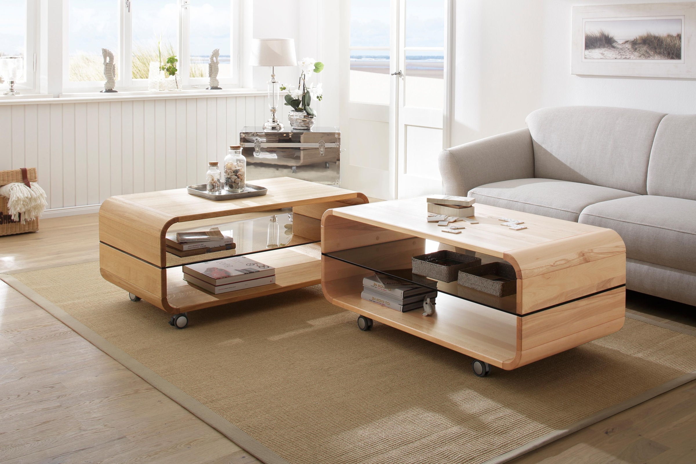 Home affaire Couchtisch »Emil«, Shop im Breite auf Rollen, OTTO 110 Online cm