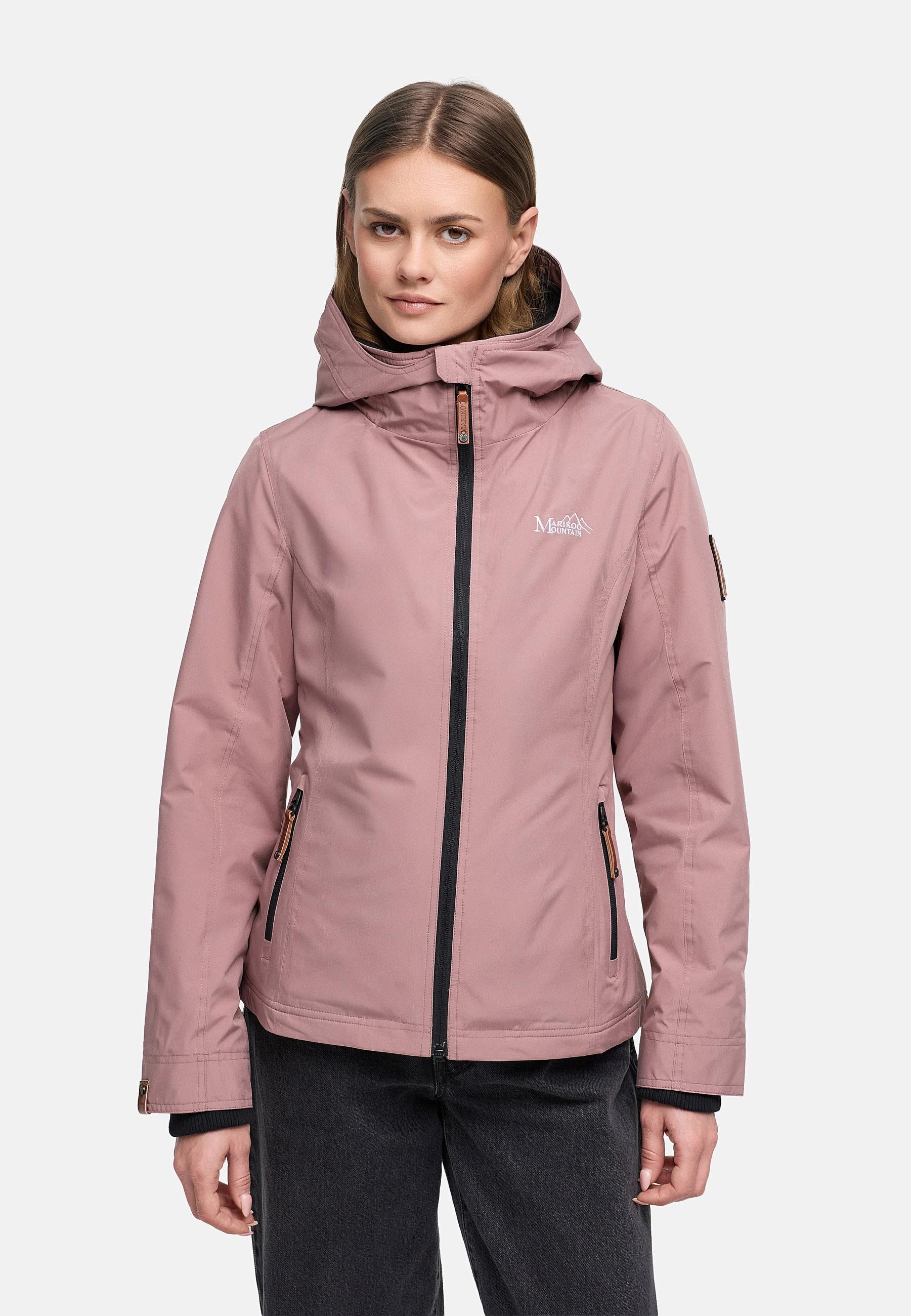Marikoo Outdoorjacke »Übergangsjacke Erdbeere« mit Kapuze sportliche Funktionsjacke mit Kapuze