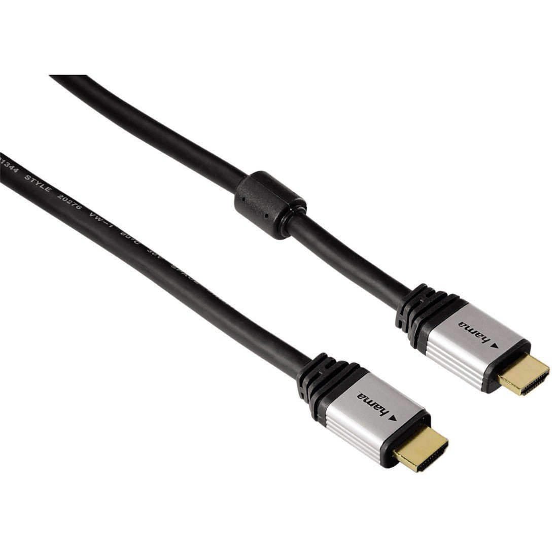 High Speed HDMI-Kabel, Ethernet, 24K-vergoldet, doppelt »1,80 m«