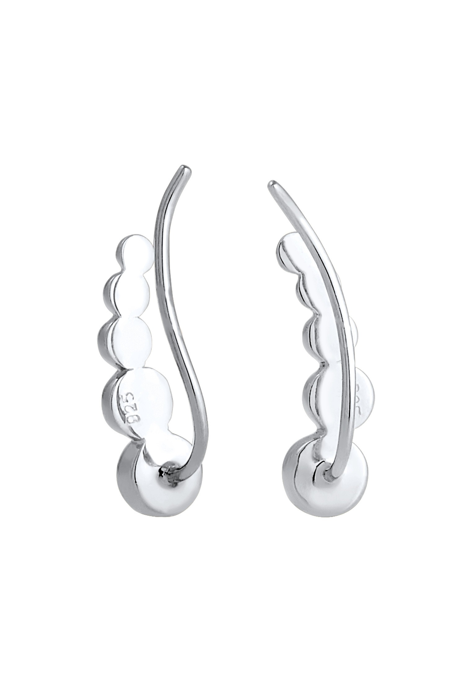 Elli Paar Ohrstecker »Ohrringe Ohrklemme Ear Cuffs im Kugel Look«