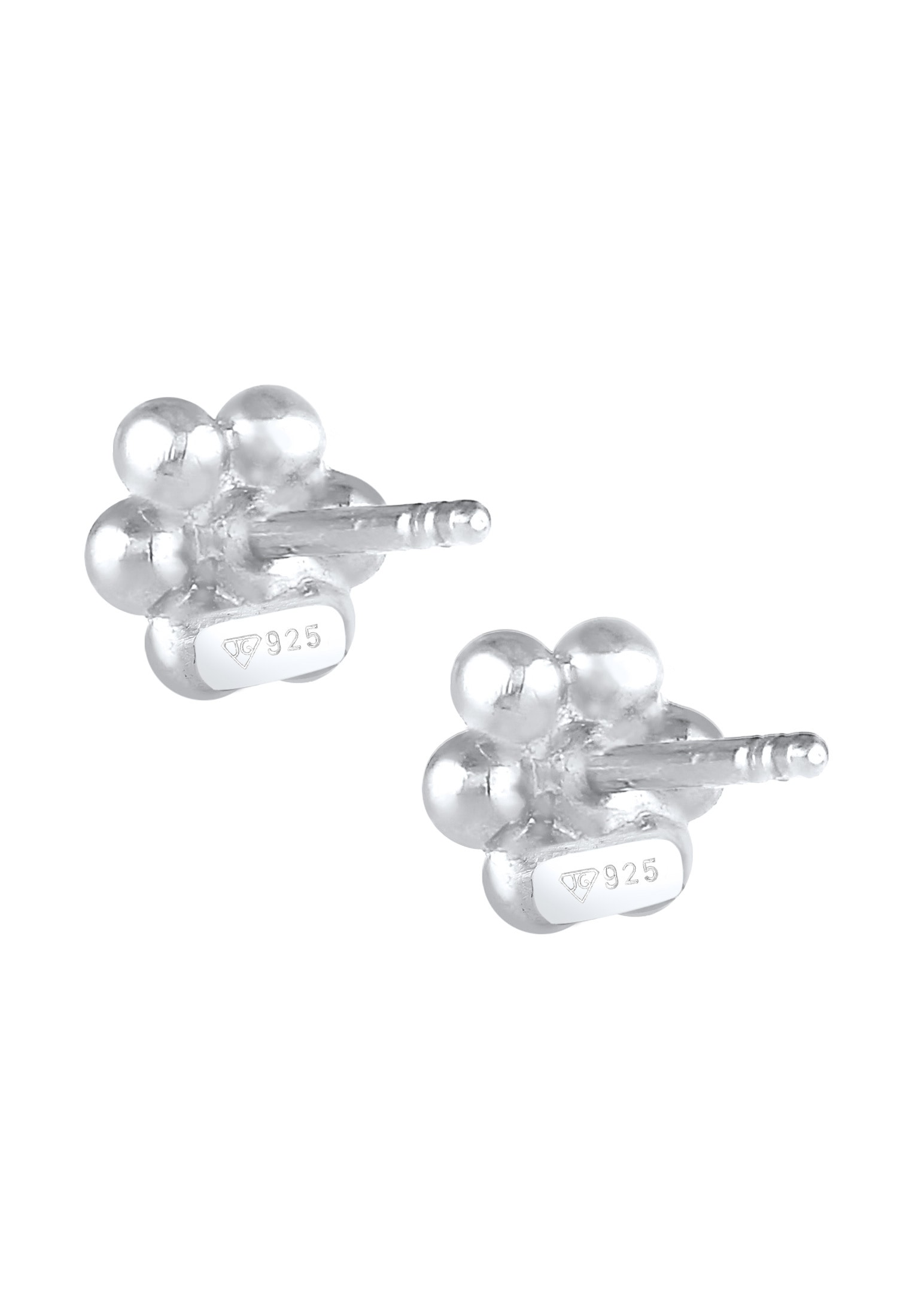 Elli Paar Ohrstecker »Ohrringe Kinder Blume Synthetische Perle Regenbogen Kristall 925 Silber«