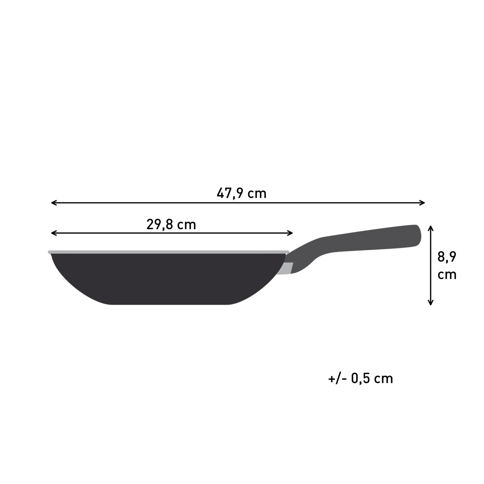 Tefal Wok »Experience Unbreakable« Aluminium 1x Wokpfanne 28 cm, 1 tlg. FusionCore Antihaftversiegelung, Induktion, Temperaturanzeiger
