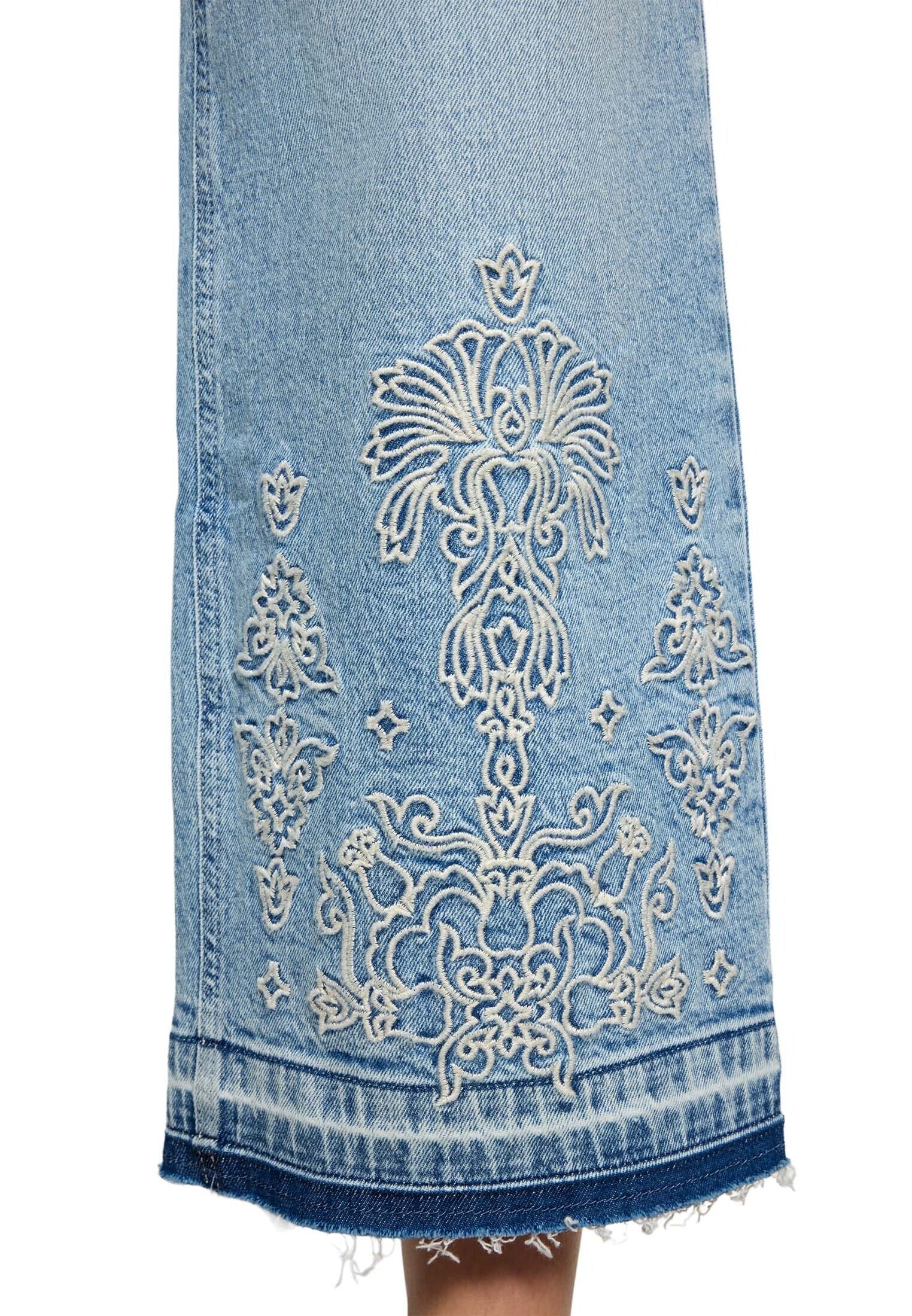 Zero Relaxhose »Basic-Jeans mit weitem Bein.«