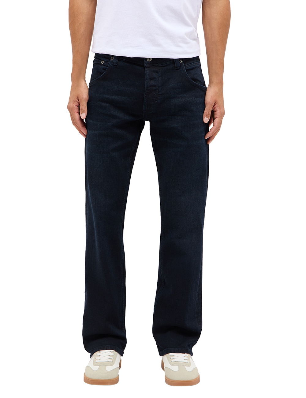 Mustang Herren Straight-Jeans »Herren Style Michigan Straight« in blau, Größe 31