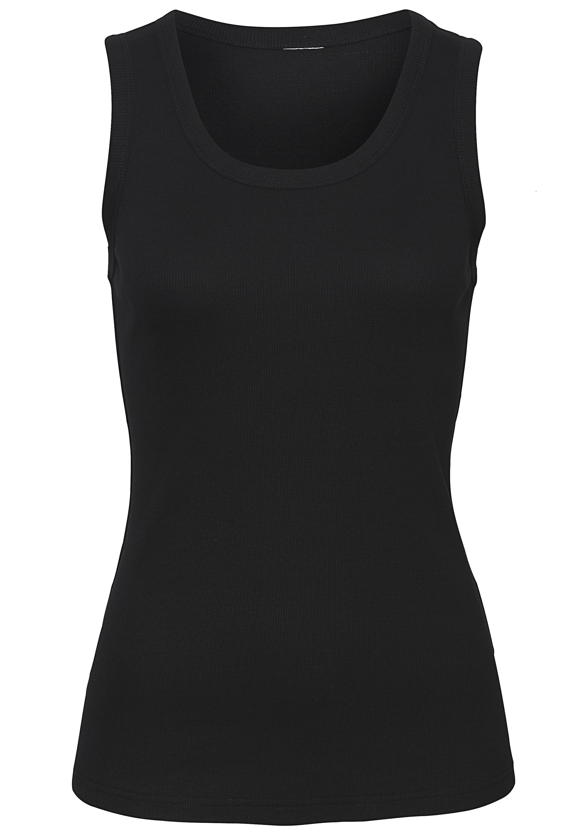 Vivance Tanktop »aus weichem Rippen-Jersey«, (2er-Pack)