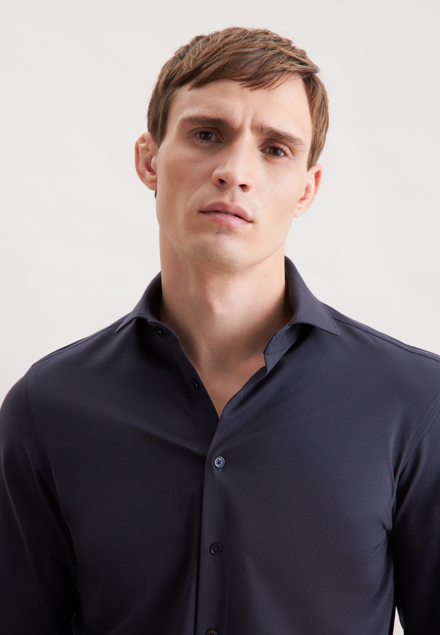 seidensticker Businesshemd »Schwarze Rose« Slim 1/1 Kentkragen Uni