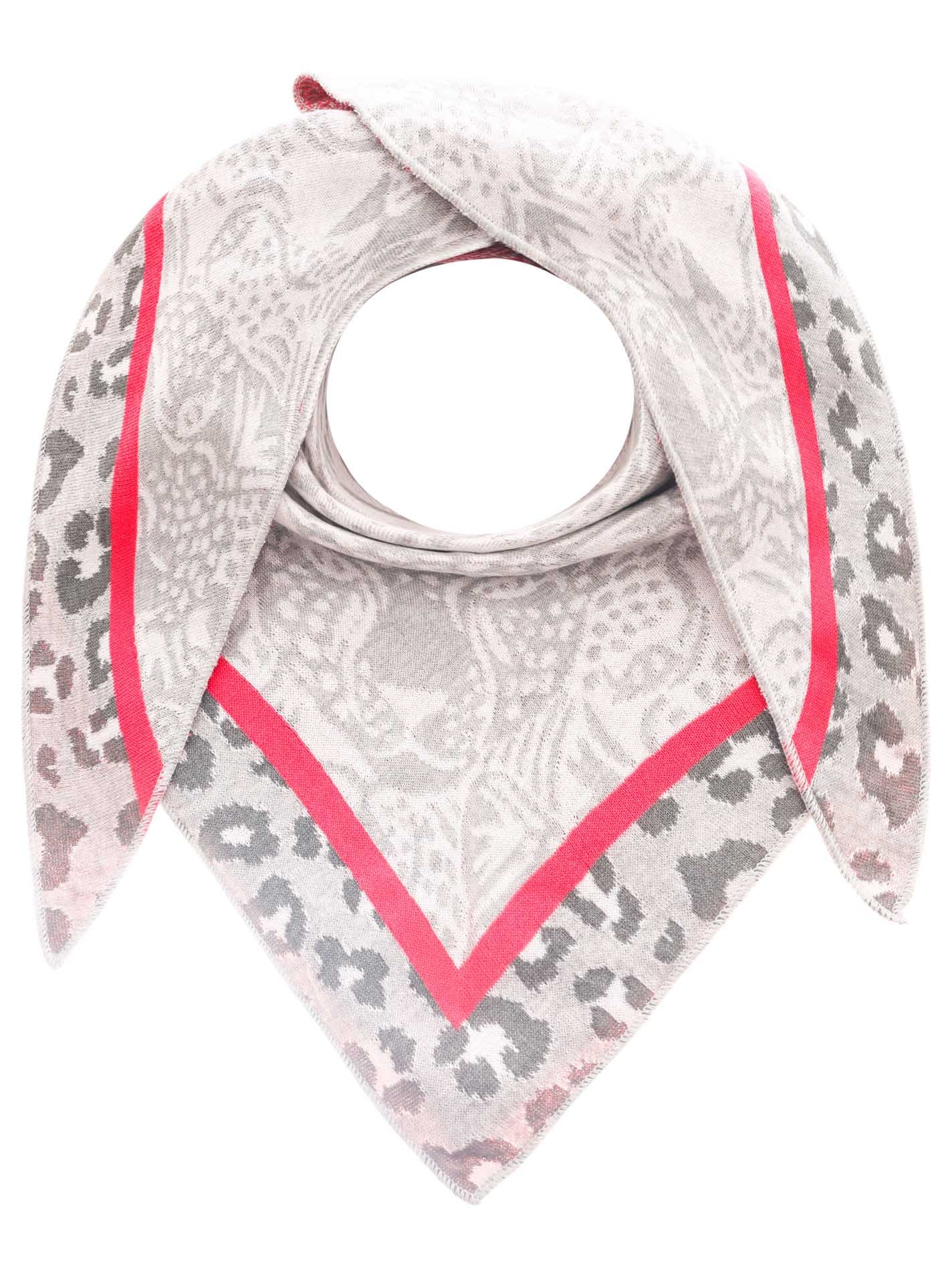 Zwillingsherz Modetuch »Dreieckstuch BW "Angry Leo"«, mit Leo-Kopf und auffälligem Leo Muster