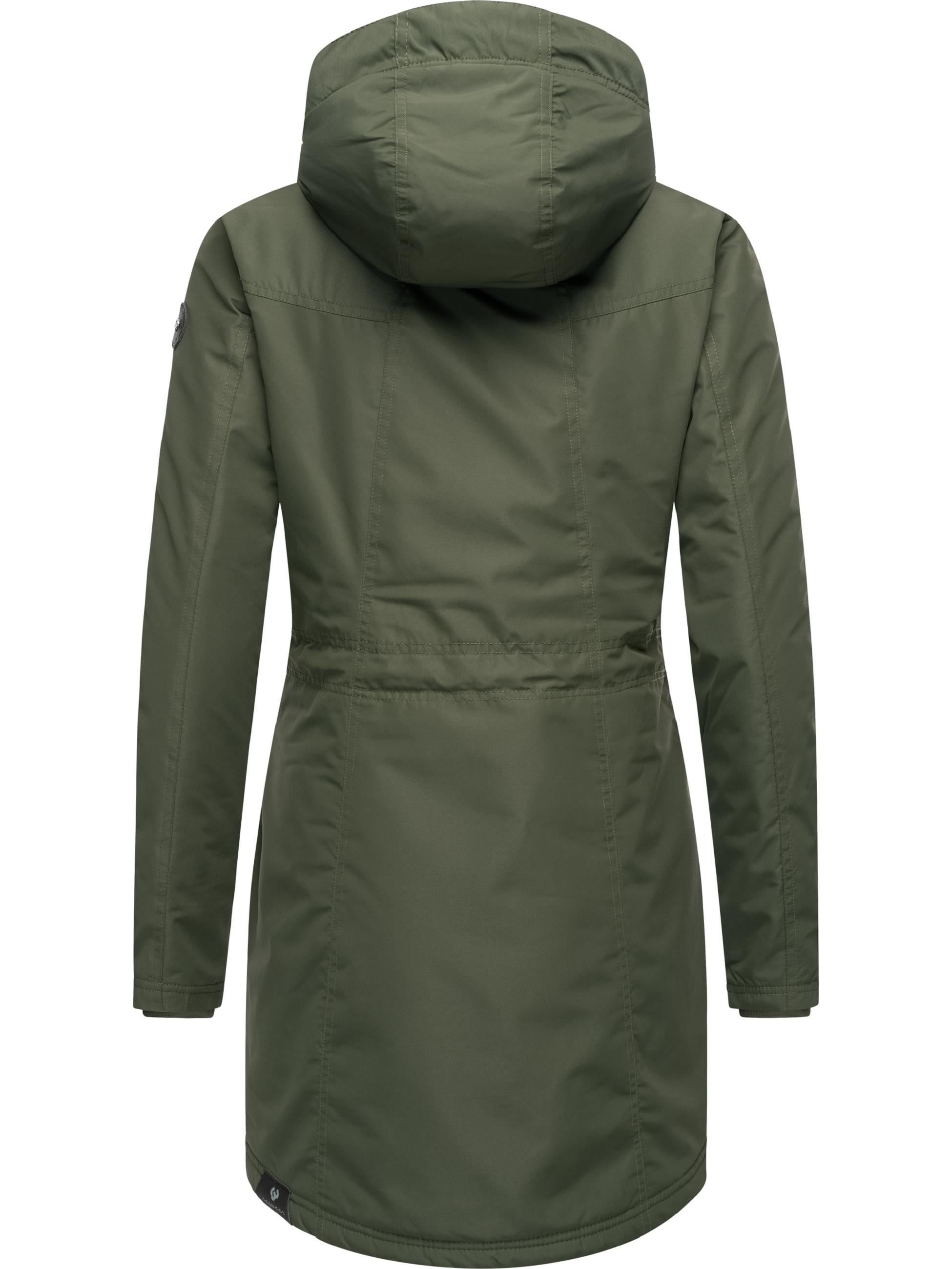 Ragwear Wintermantel »Wintermantel Elsien«, wasserdichter Winterparka mit Teddyfell-Futter