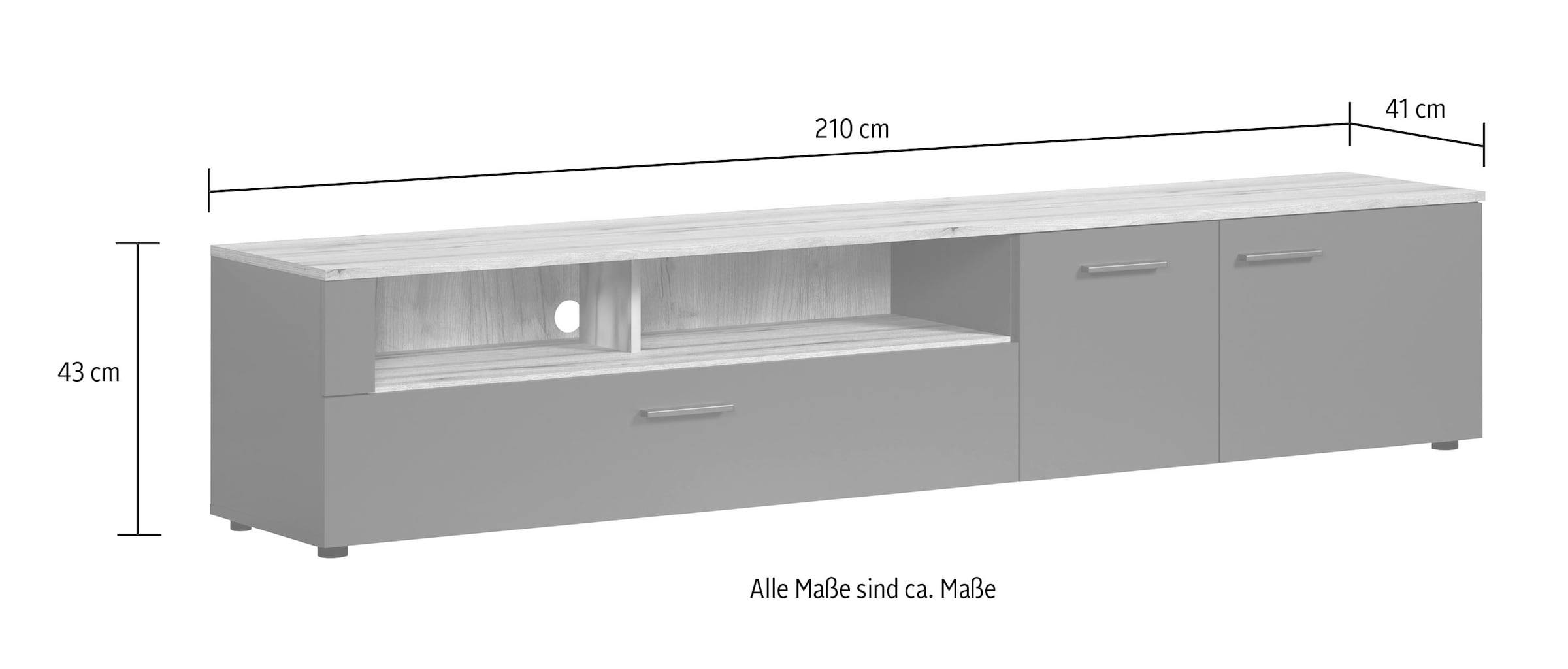 INOSIGN TV-Schrank »Estepona«, (1 St.), Elegant und modern