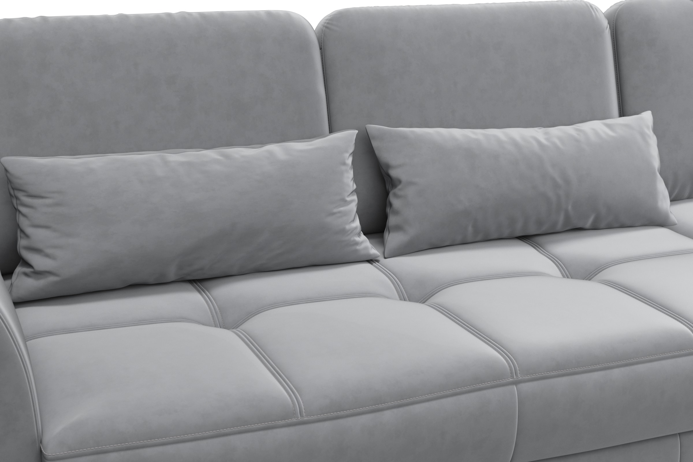 sit&more Ecksofa »Bendigo L-Form« inklusive Sitztiefenverstellung, Bodenfreiheit 12 cm, in 2 Fußfarben