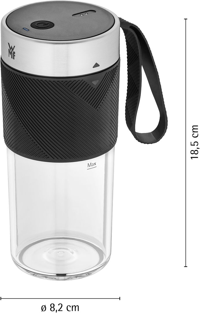 WMF Smoothie-Maker »KÜCHENminis Mix on the go« 50 W aufladbarer Mixer, tragbar und kompakt für unterwegs, leise Handhabung