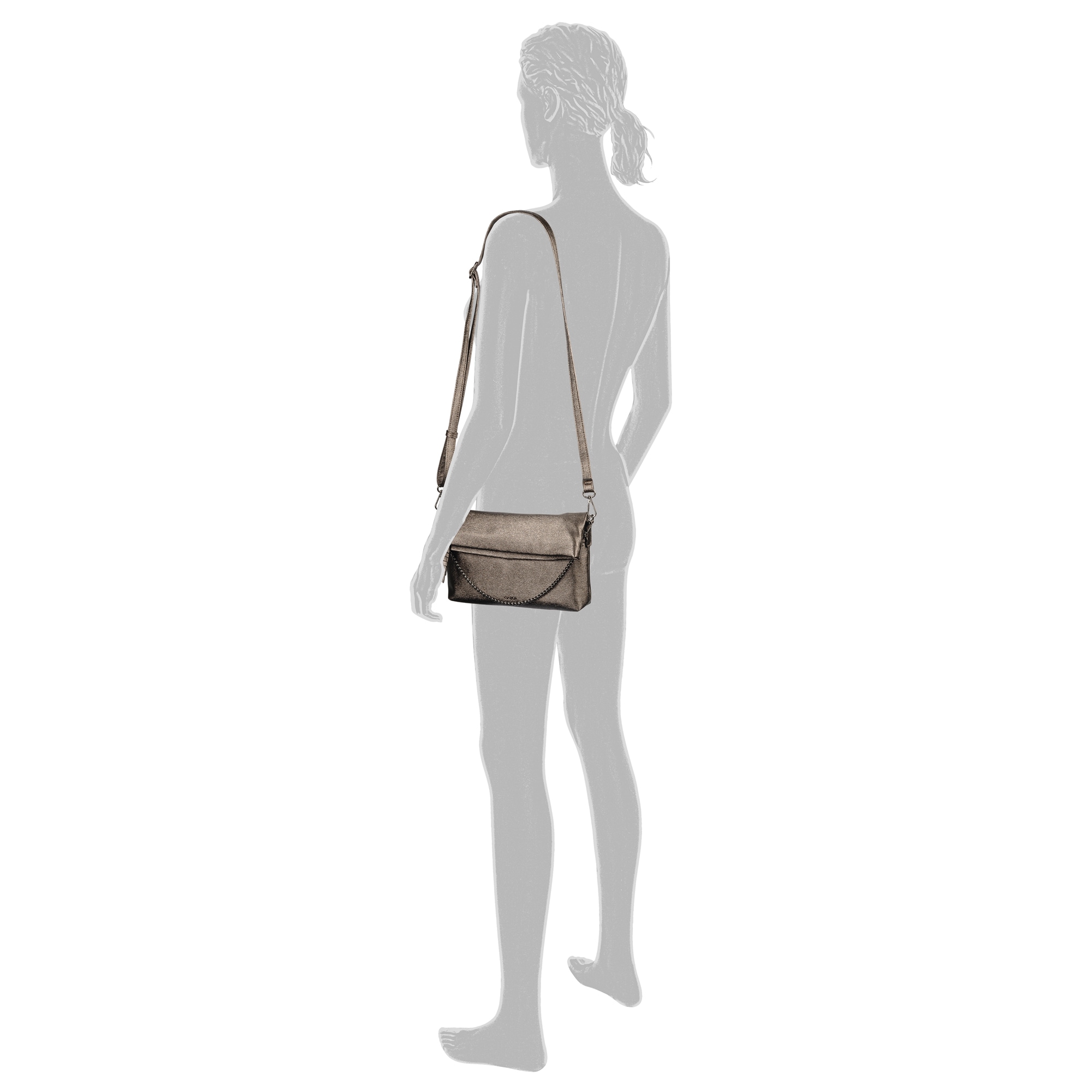 Gabor Umhängetasche »Hava« Damen Abendtasche mit Kette als Umhängeriemen