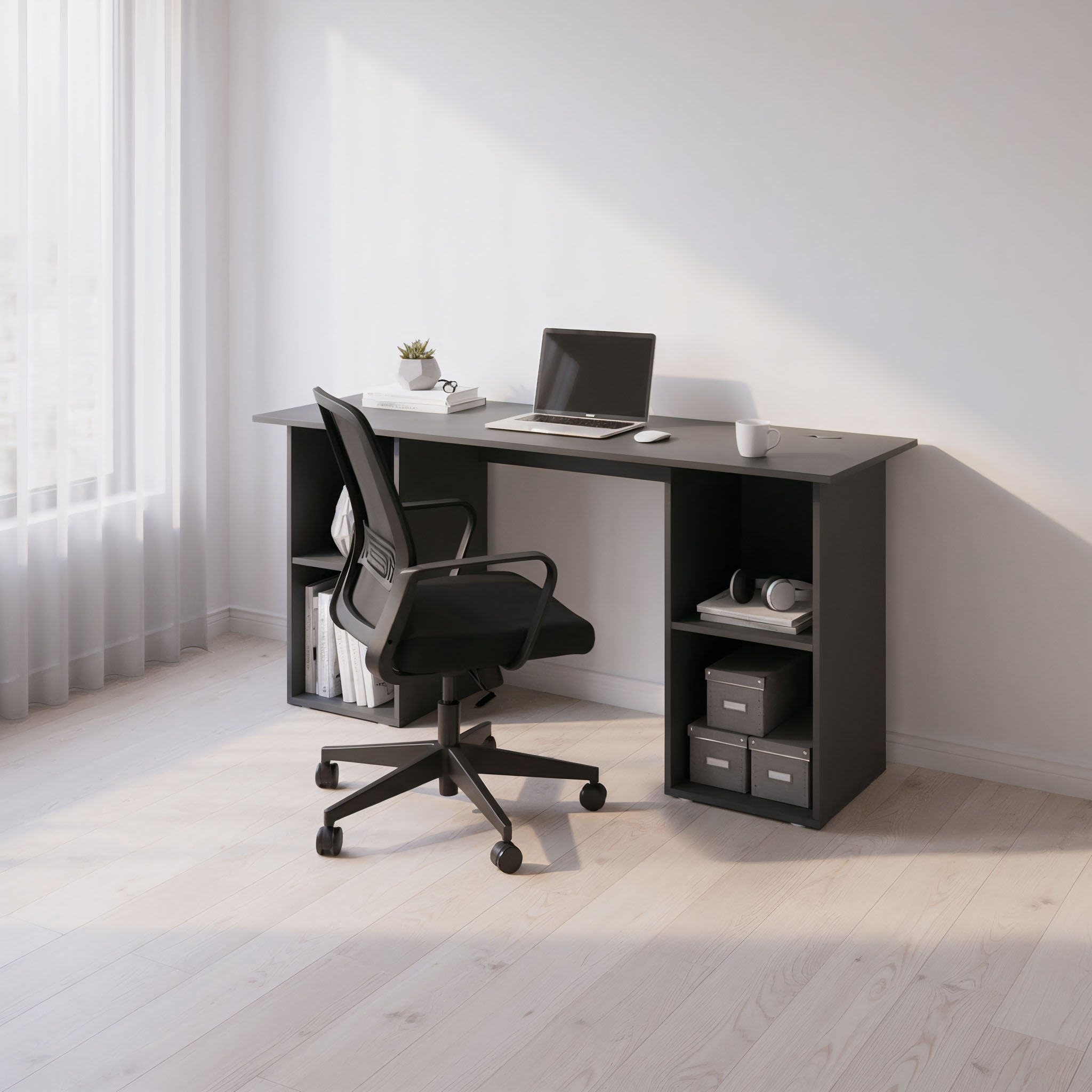 borchardt Möbel Schreibtisch »Kai« Regalschreibtisch mit viel Stauraum, Breite 150 cm, Made in Germany