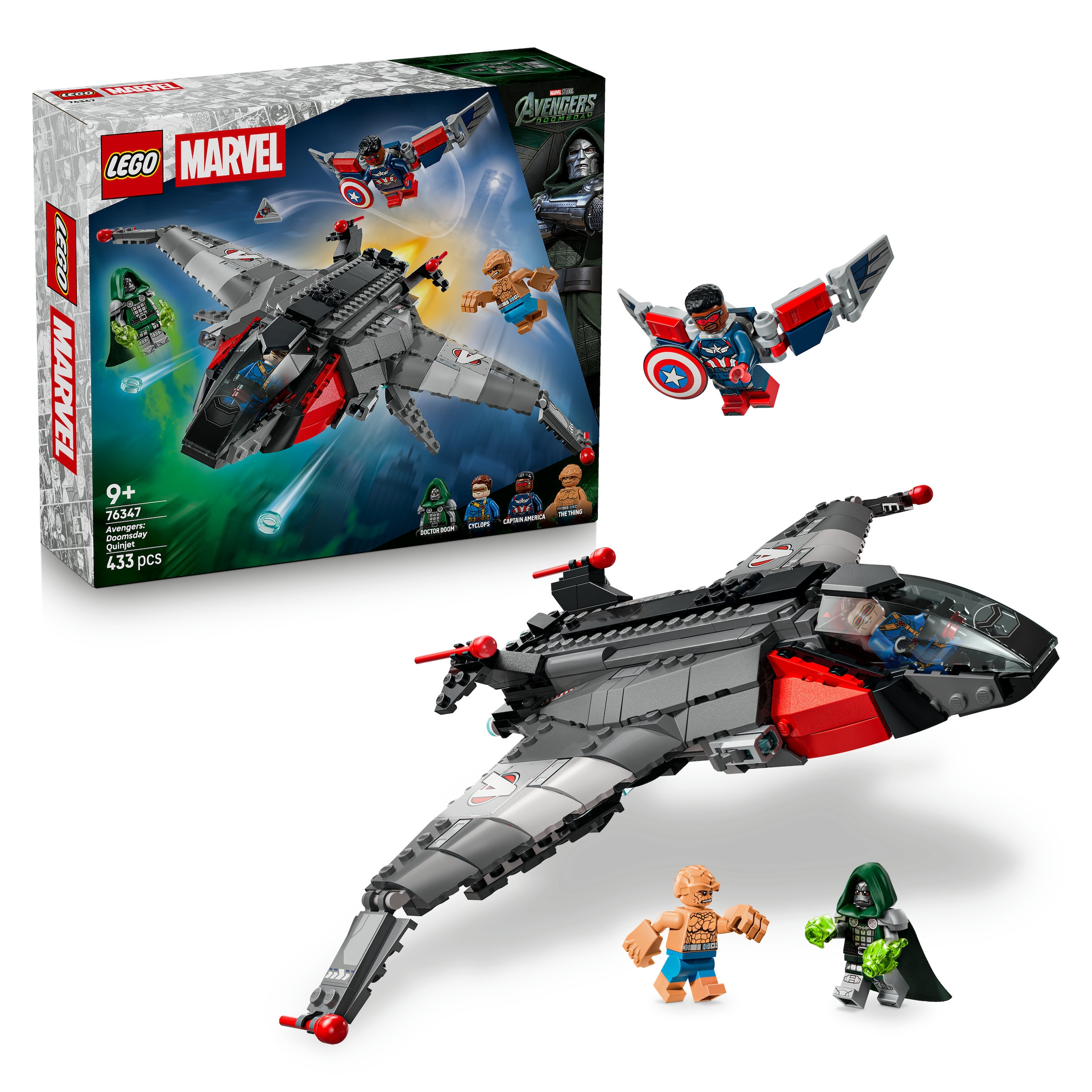 LEGO® Konstruktionsspielsteine »Avengers: Doomsday Quinjet (76347), LEGO Super Heroes« Made in Europe
